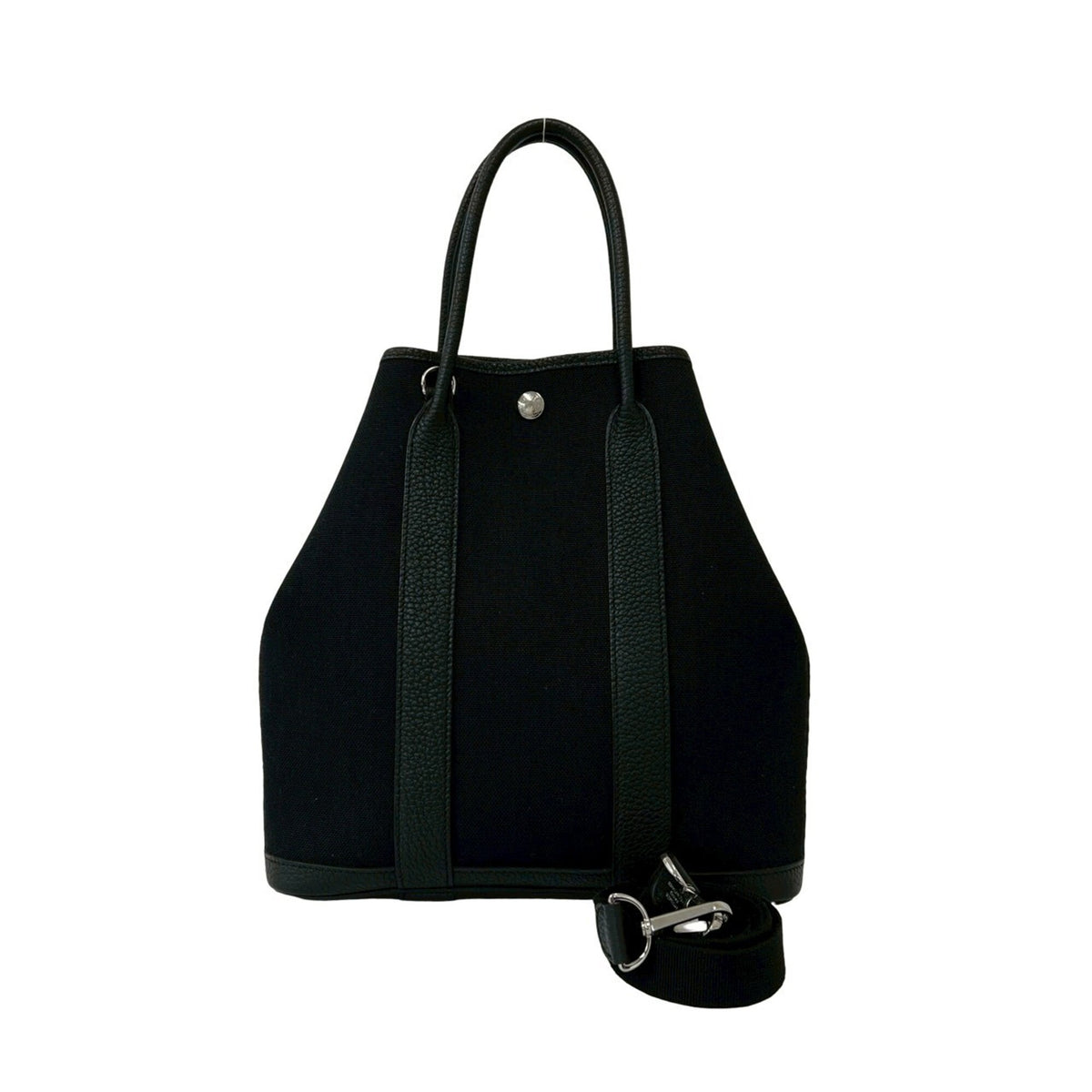 Hermes Black Negonda Leather Handbag Shoulder Bag (Pre-Owned)