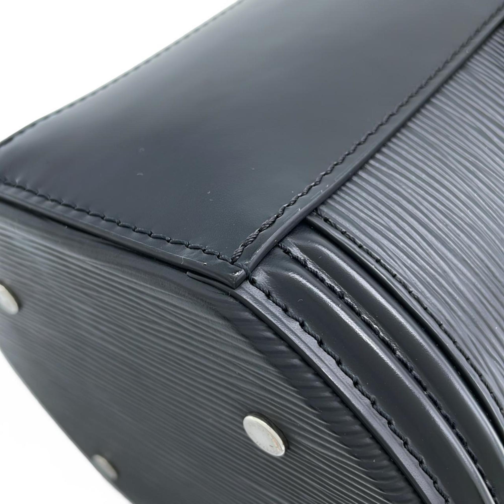 Louis Vuitton Black Leather Handbag (Pre-Owned)