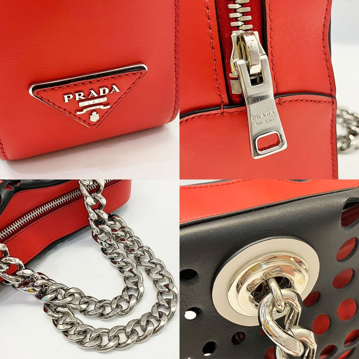 Prada Black Leather Shoulder Bag (Pre-Owned)