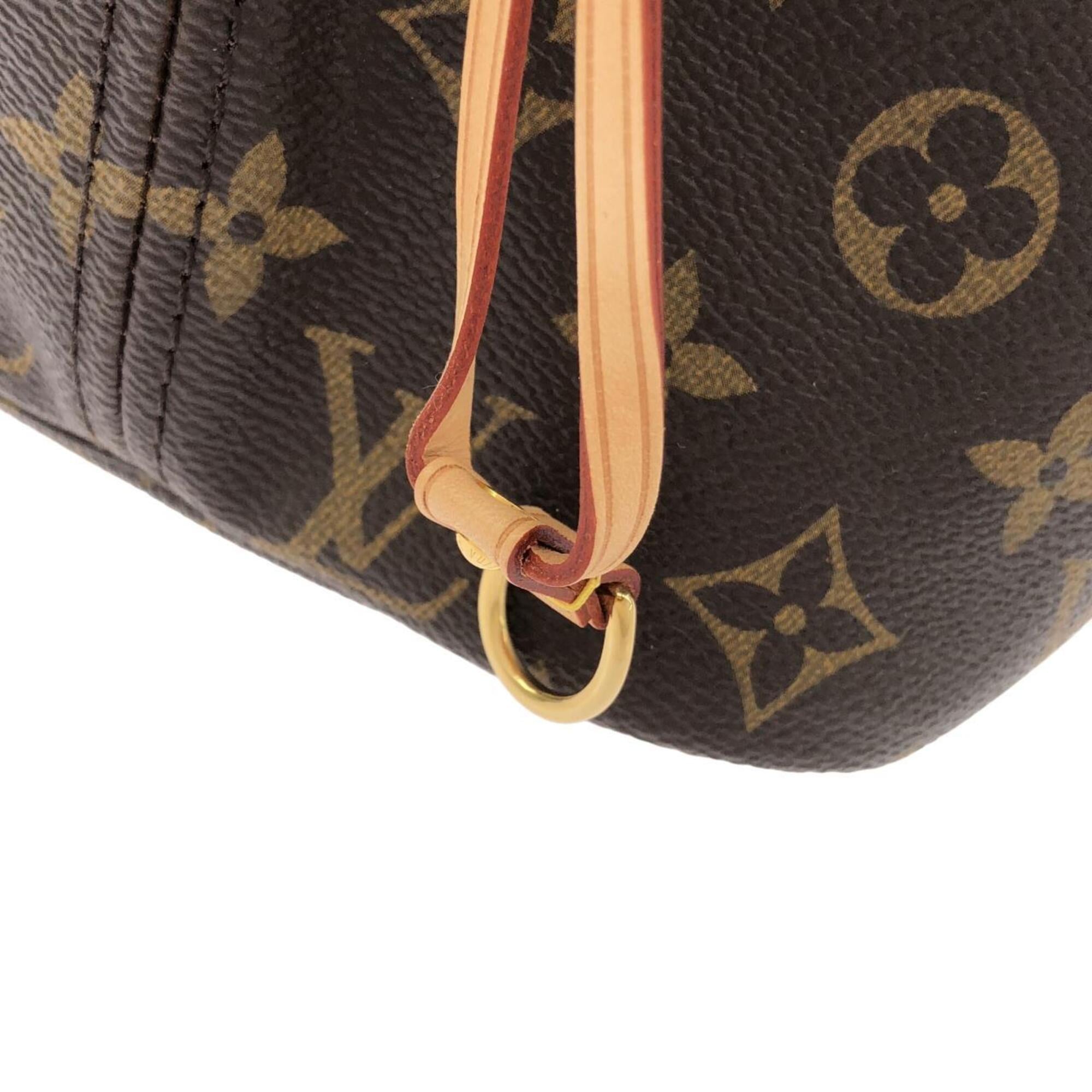 Louis Vuitton Marron Monogram Coated Canvas Handbag Pouch (Pre-Owned)
