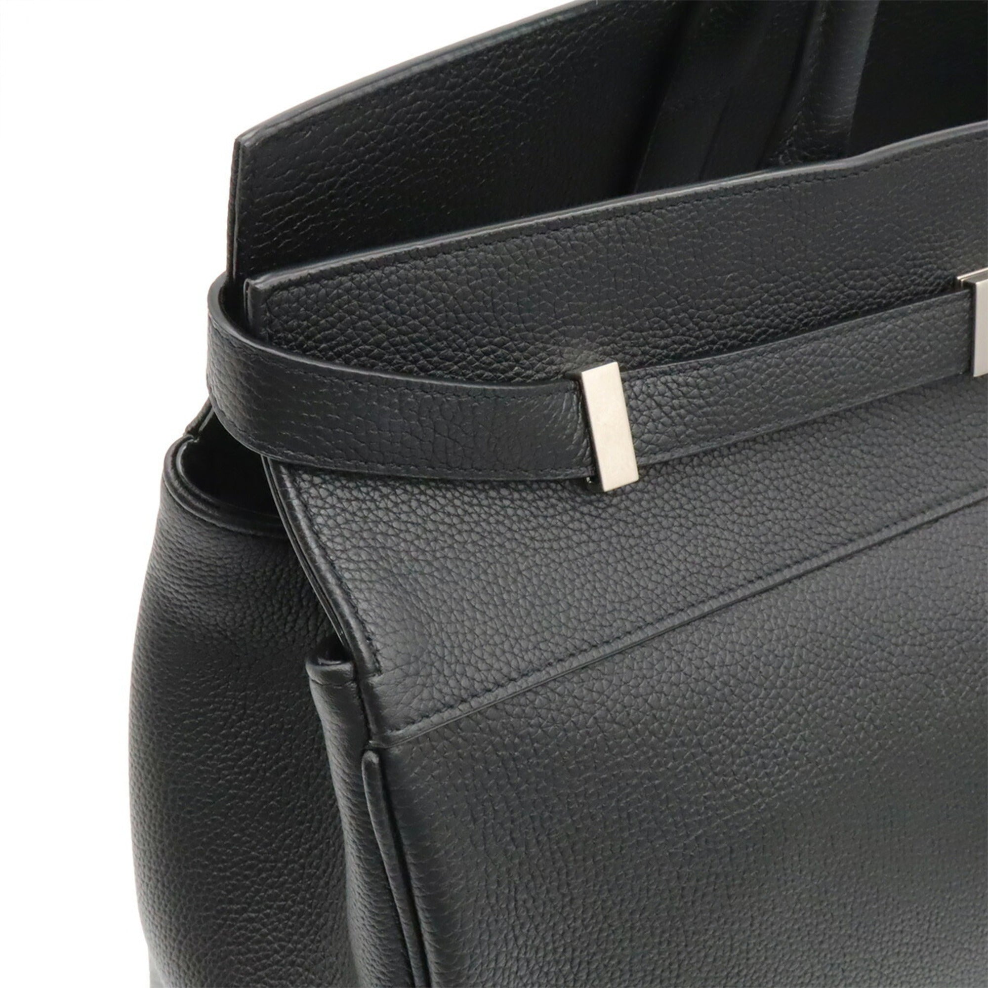 Yves Saint Laurent Black Leather Tote Bag (Pre-Owned)