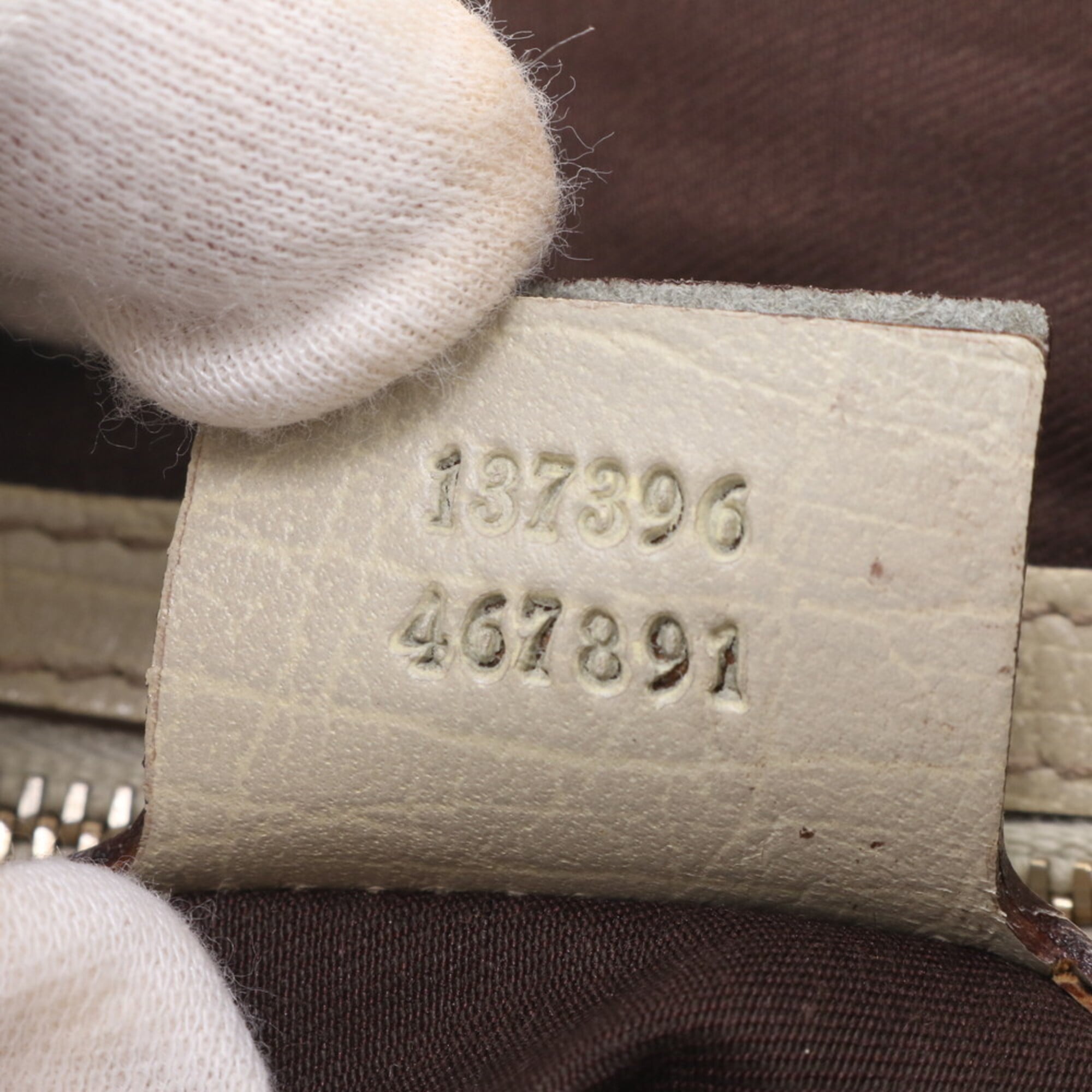 Gucci Gg Canvas Brown Gg Canvas Handbag Tote Bag (Pre-Owned)