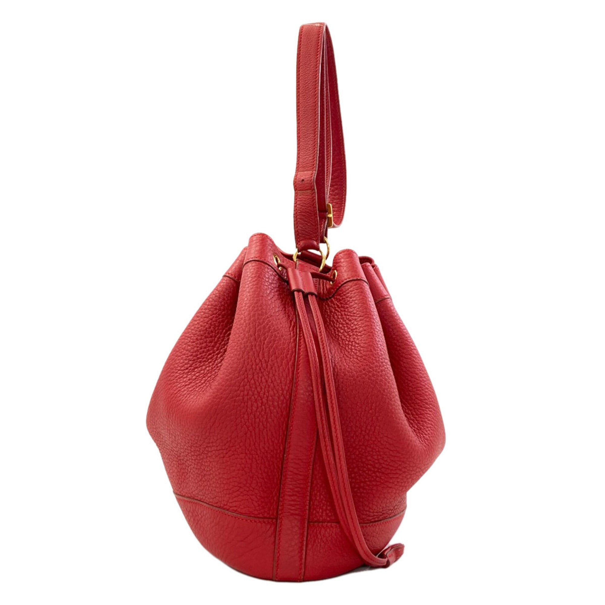 Hermes Taurillon Clemence Leather Shoulder Bag (Pre-Owned)