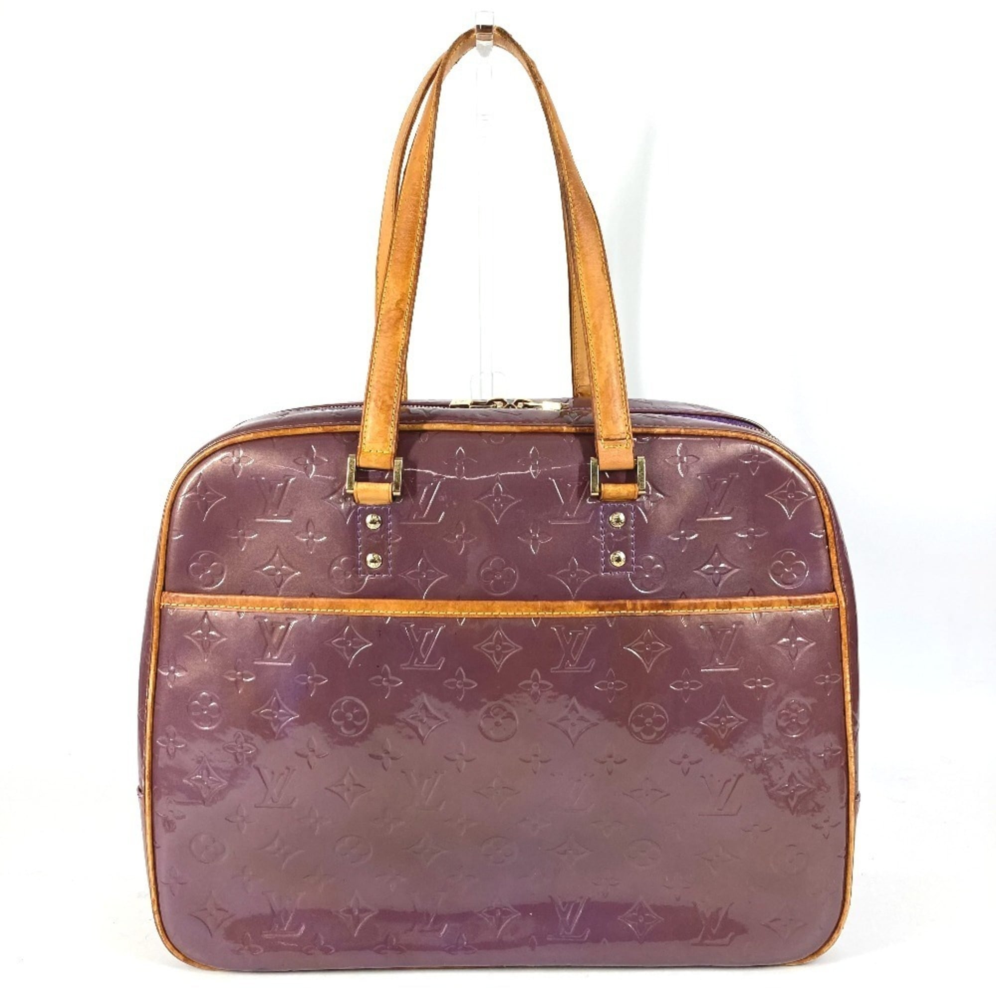 Louis Vuitton Monogram Vernis Purple Monogram Vernis Boston Bag Shoulder Bag (Pre-Owned)