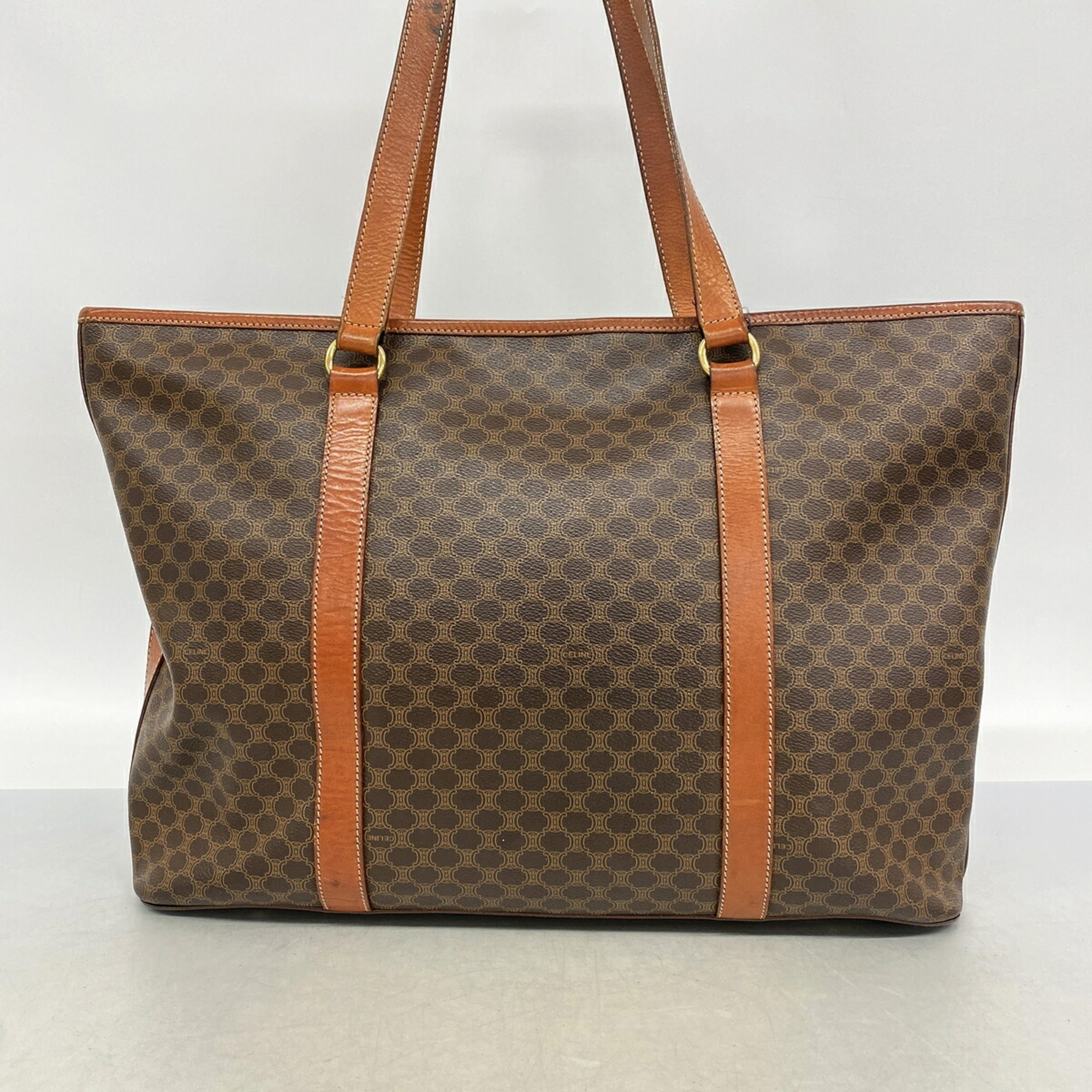 Celine Brown Pvc Tote Bag (Pre-Owned)