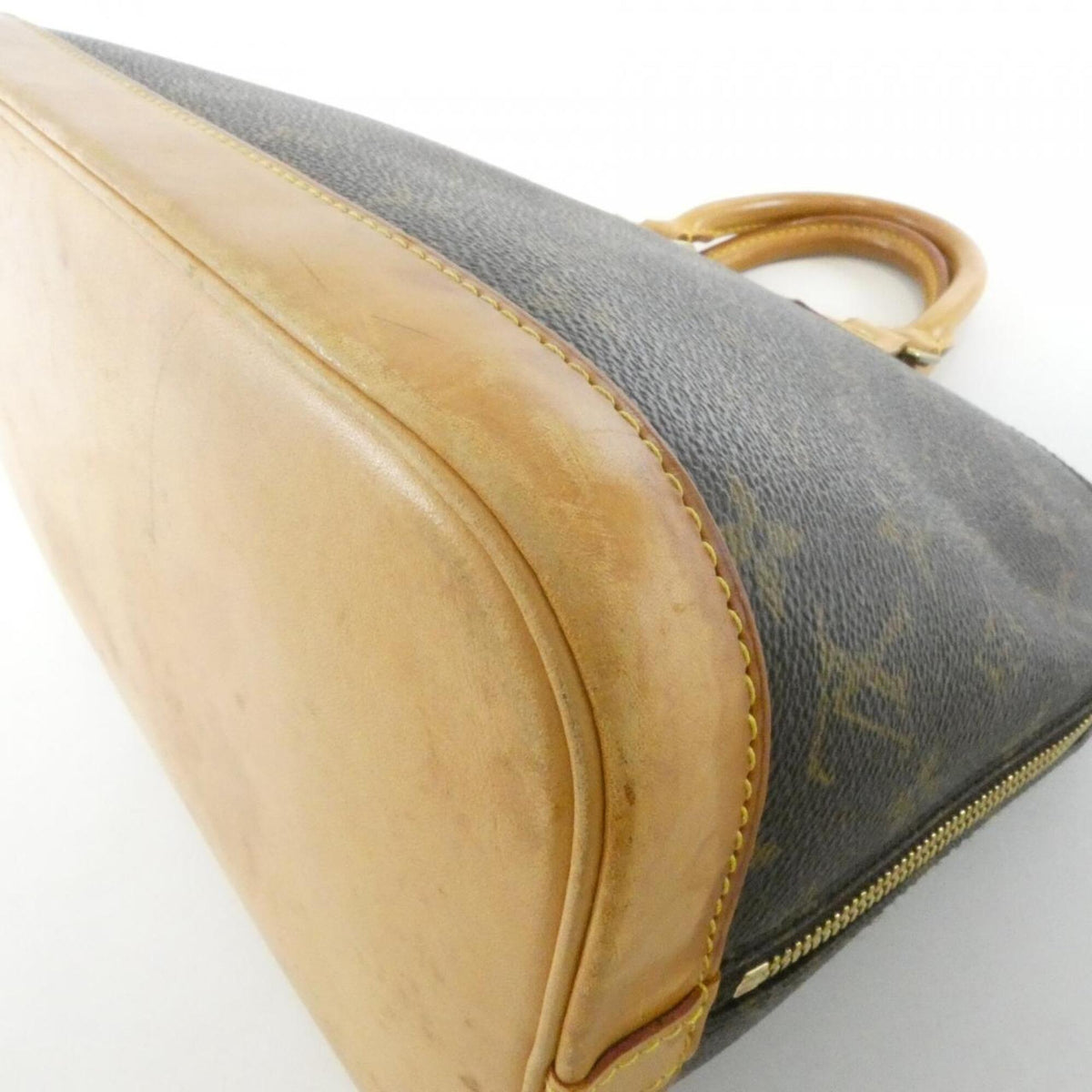 Louis Vuitton Marron Coated Canvas Handbag (Pre-Owned)