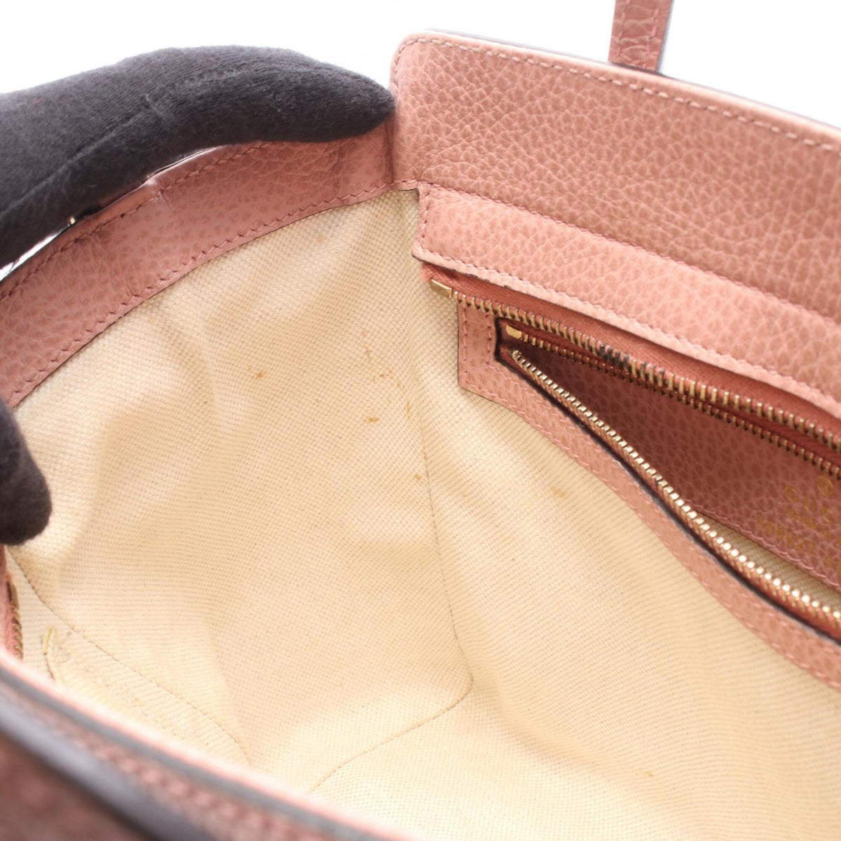 Gucci Pink Leather Handbag (Pre-Owned)