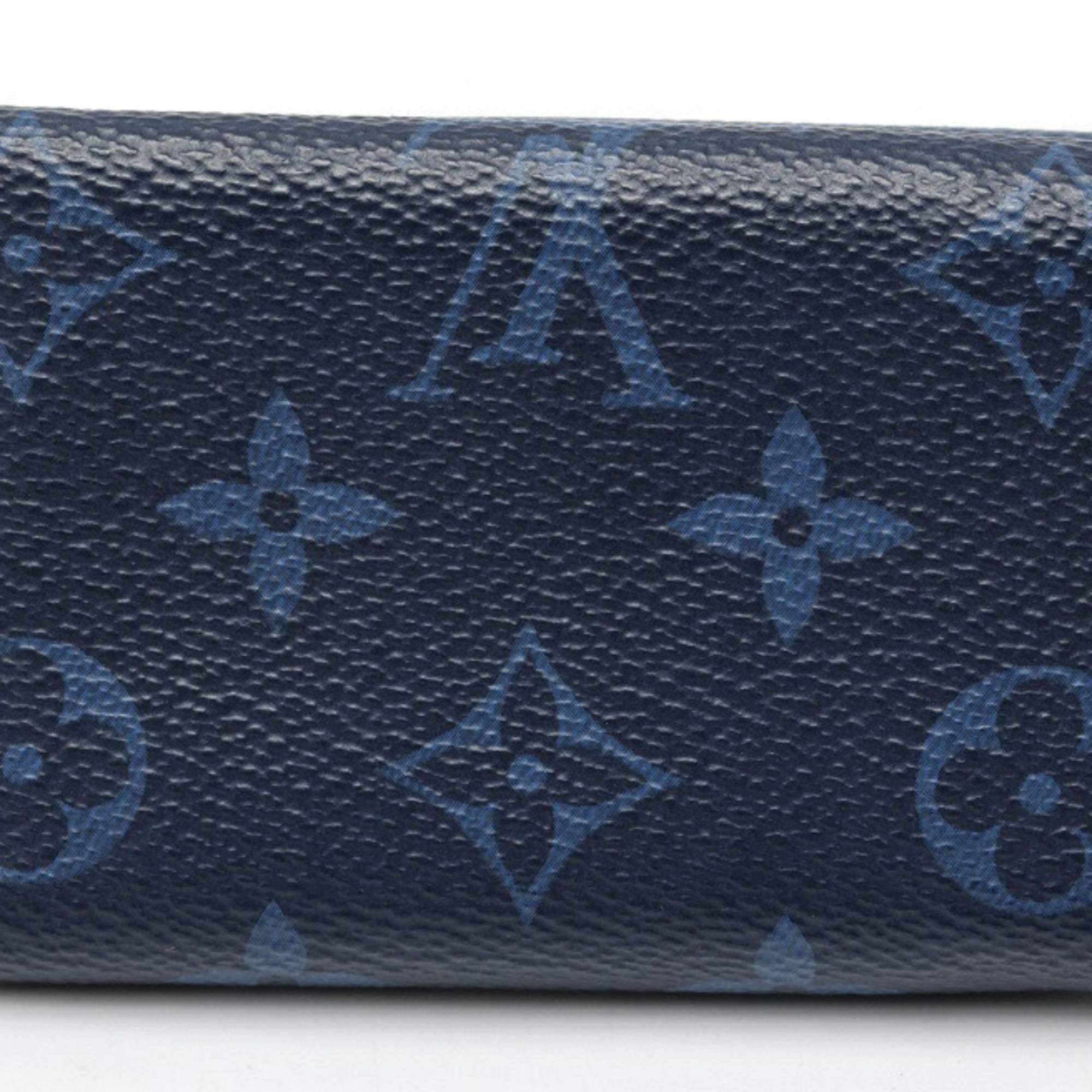 Louis Vuitton Blue Taigarama Wallet (Tri-Fold) (Pre-Owned)