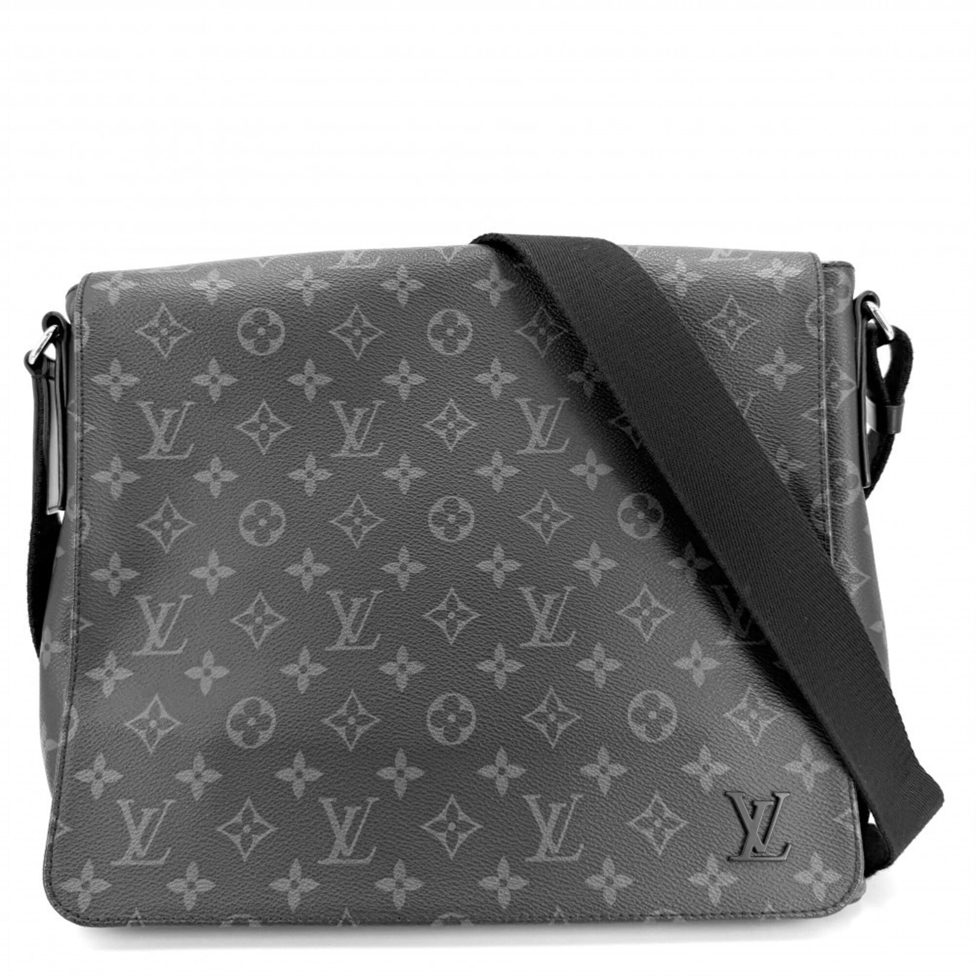 Louis Vuitton Black Monogram Eclipse Messenger Bag Shoulder Bag (Pre-Owned)