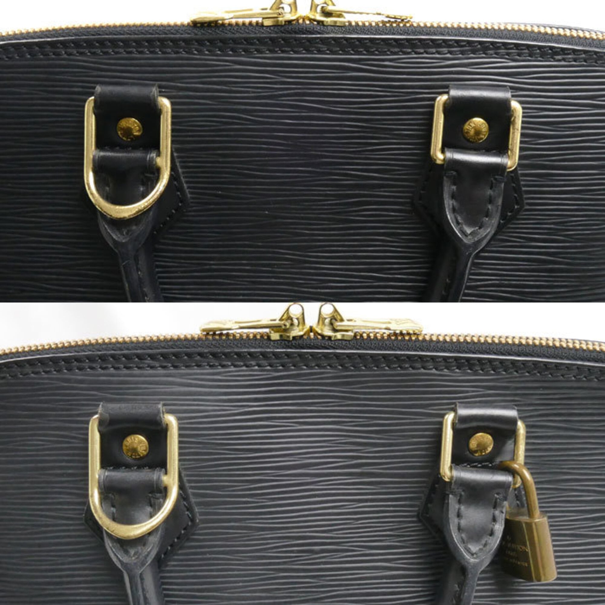 Louis Vuitton Black Epi Leather Handbag (Pre-Owned)