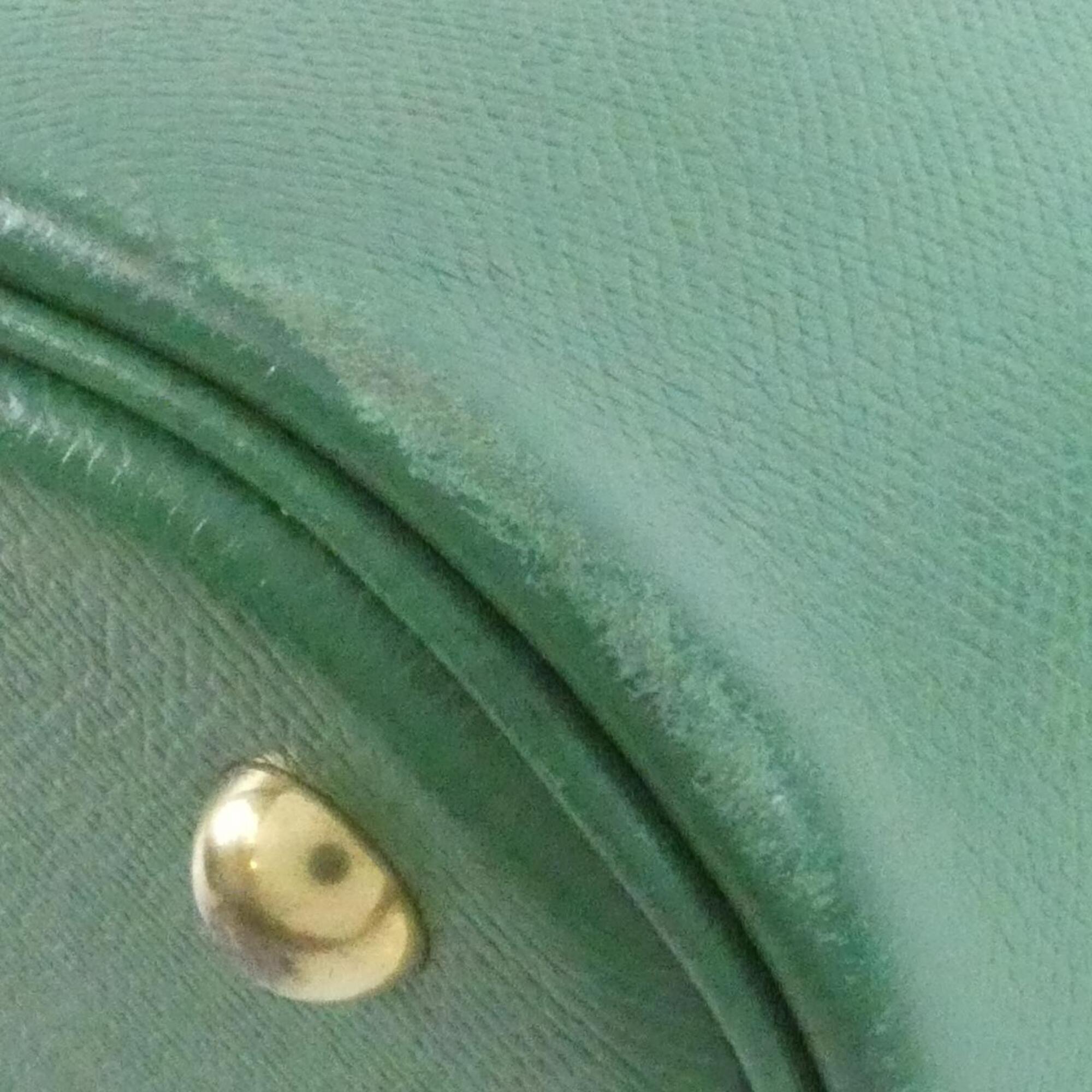 Hermes Green Vert Courchevel Leather Handbag (Pre-Owned)