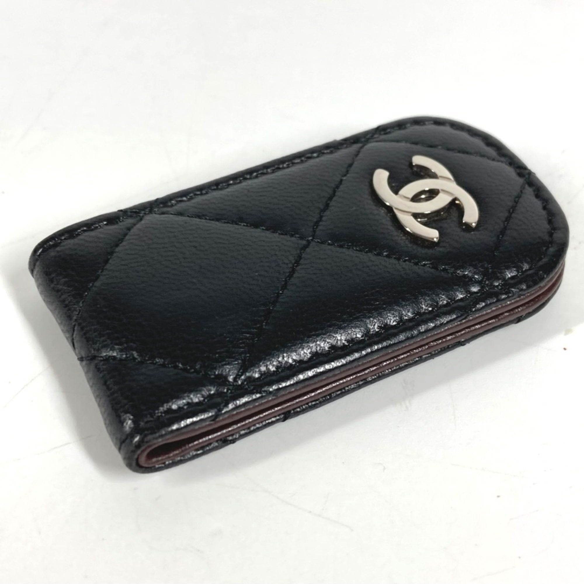Chanel Black Leather Money Clip (Pre-Owned)
