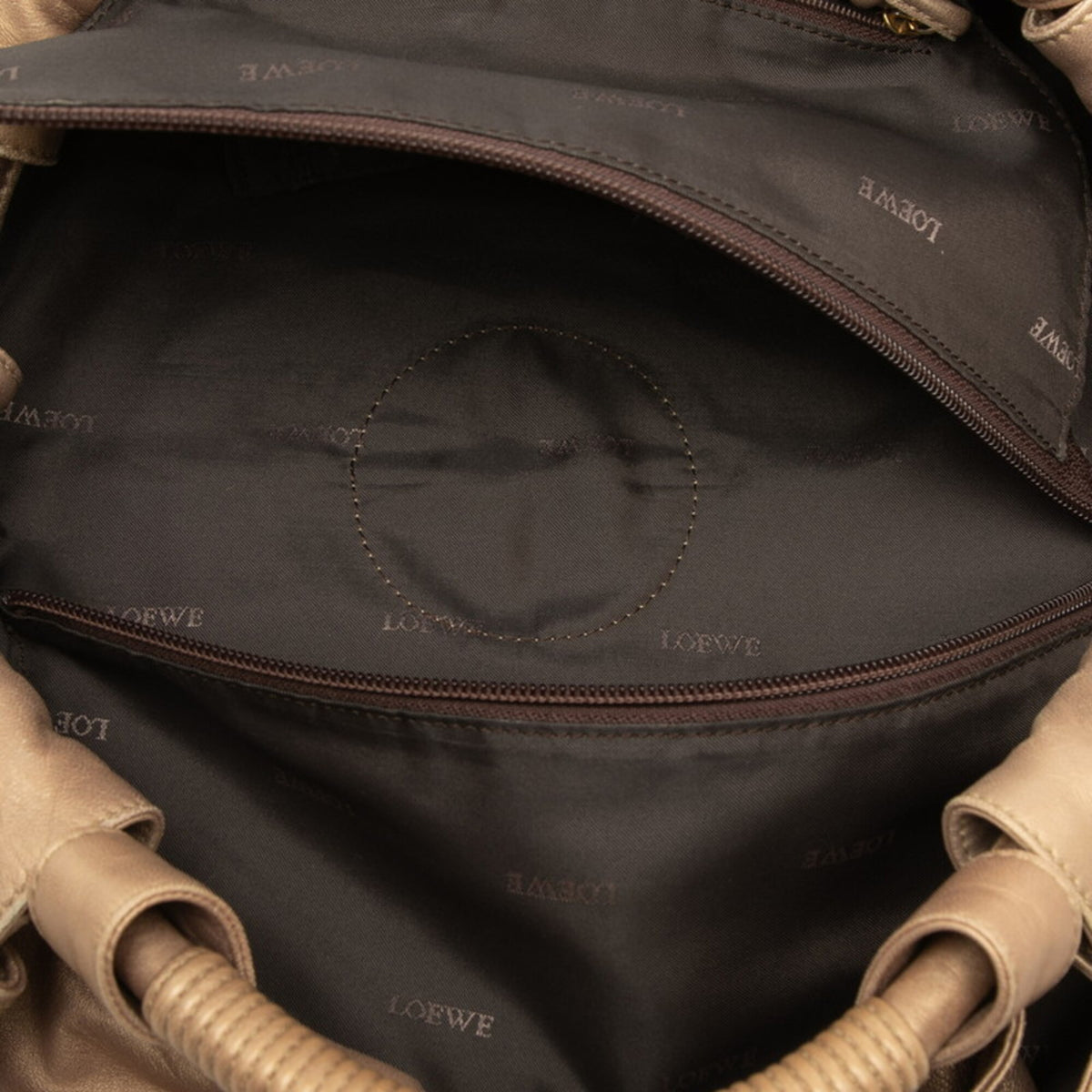 Loewe Gold Leather Handbag (Pre-Owned)