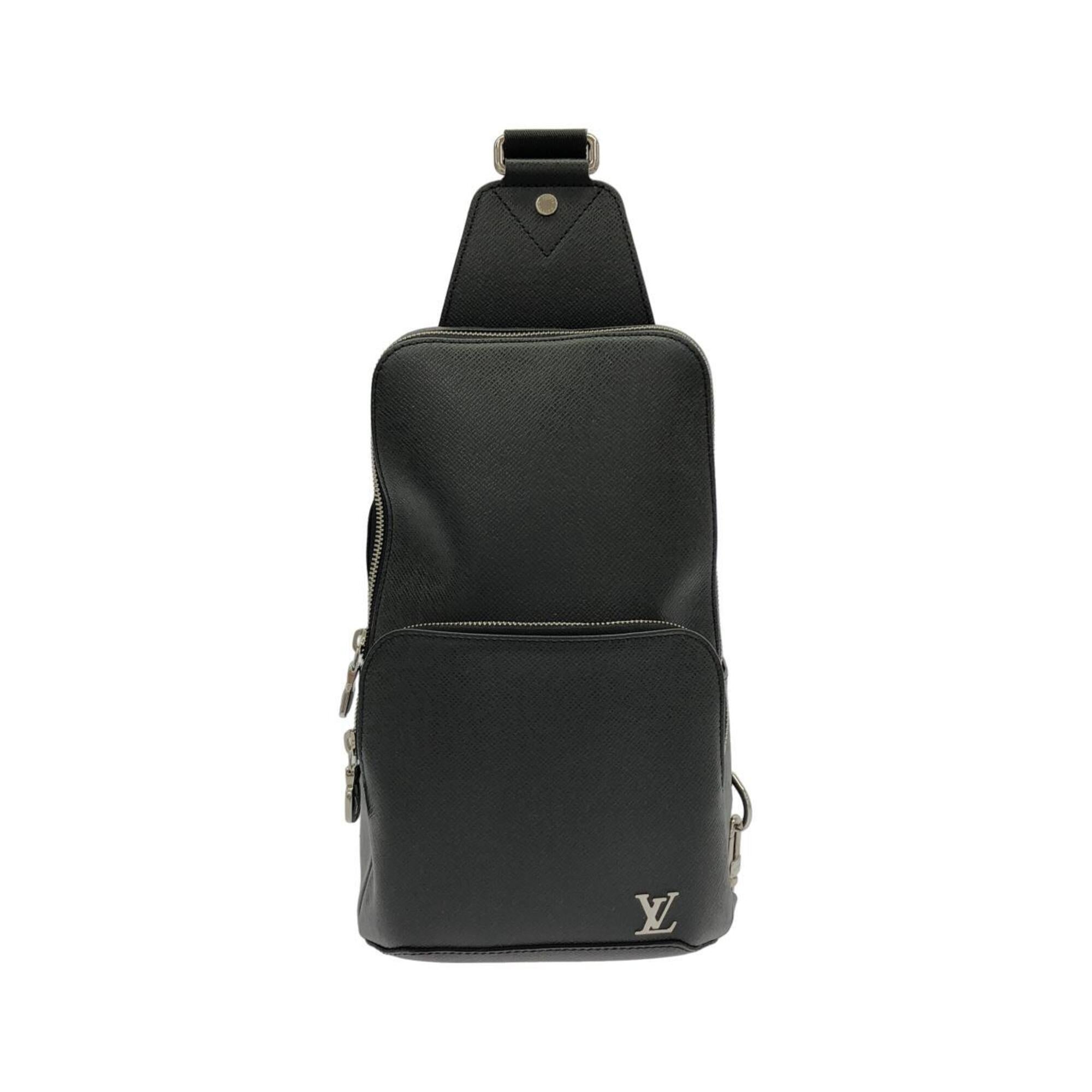 Louis Vuitton Taiga Black Leather Handbag (Pre-Owned)