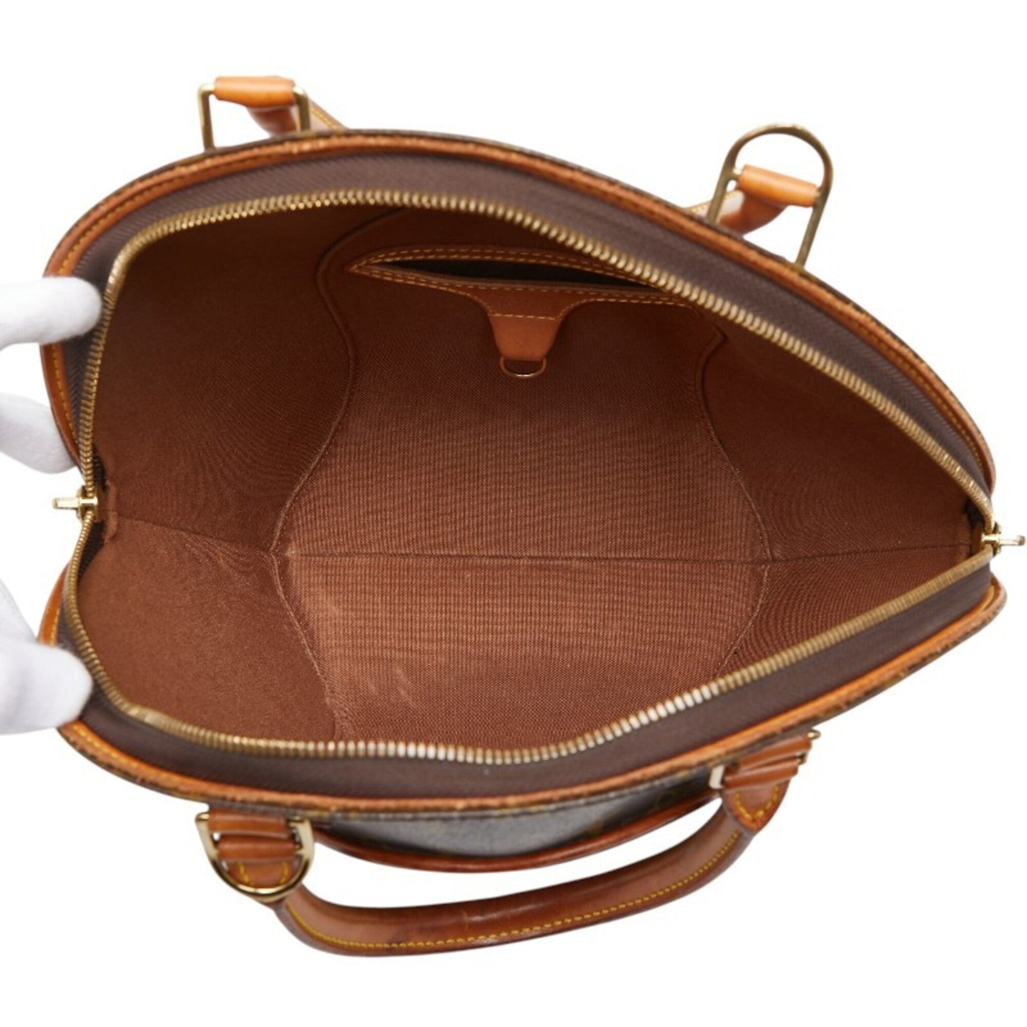 Louis Vuitton Brown Pvc Leather Handbag (Pre-Owned)