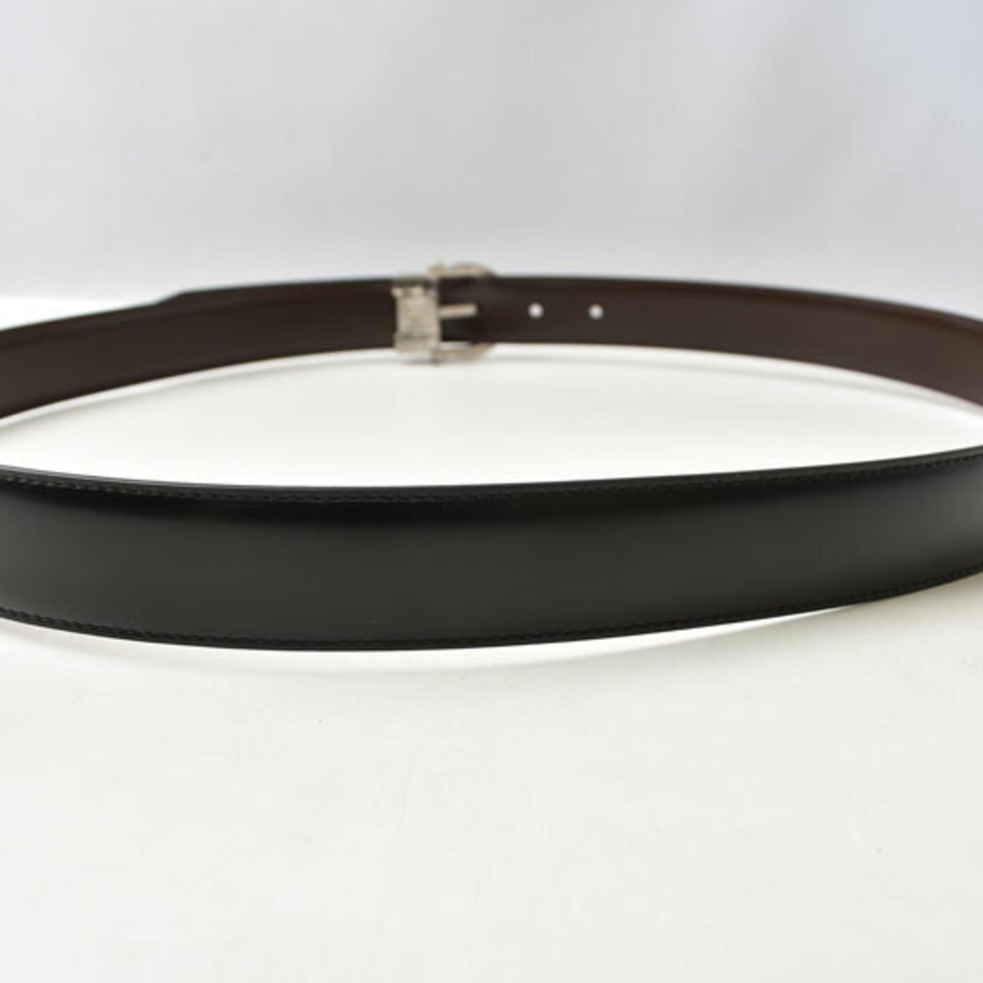 Salvatore Ferragamo Black Brown Standard Belt (Pre-Owned)