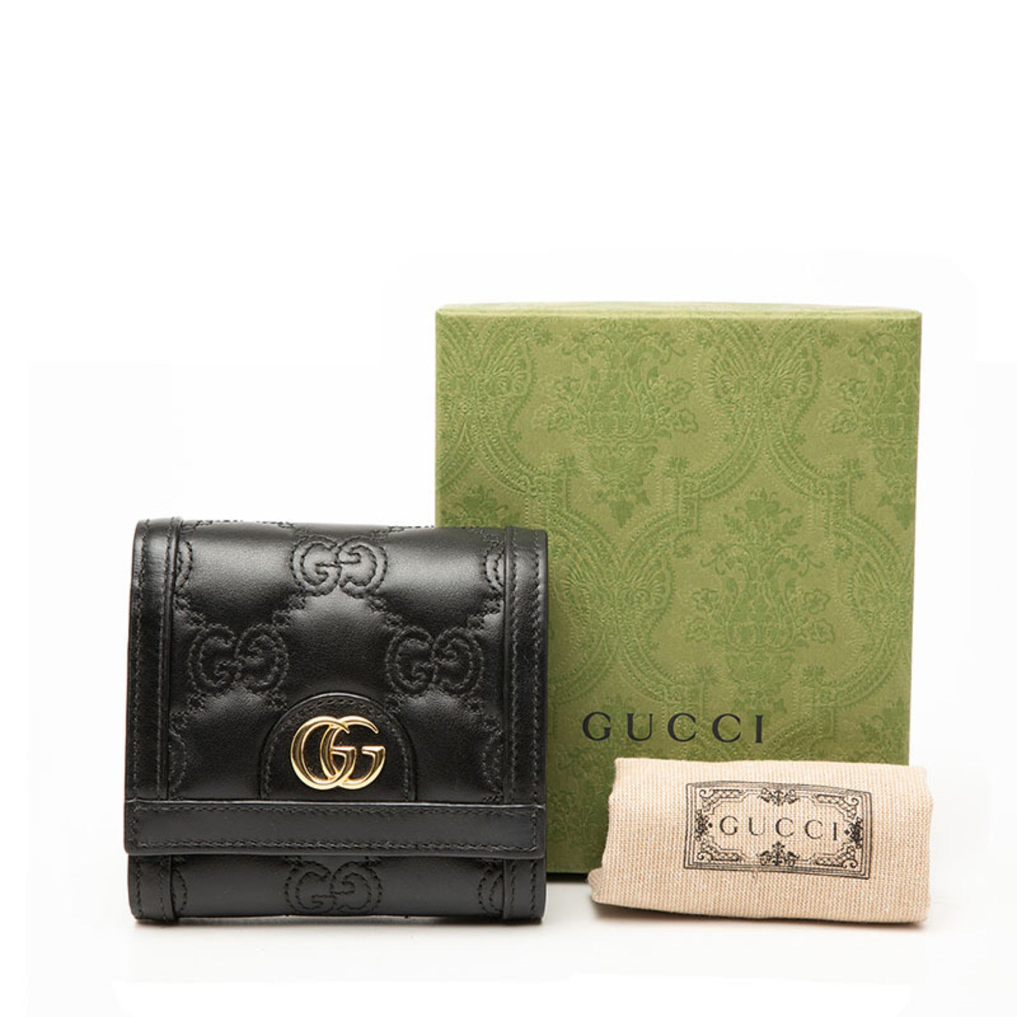 Gucci Black Leather Wallet (Bi-Fold) (Pre-Owned)
