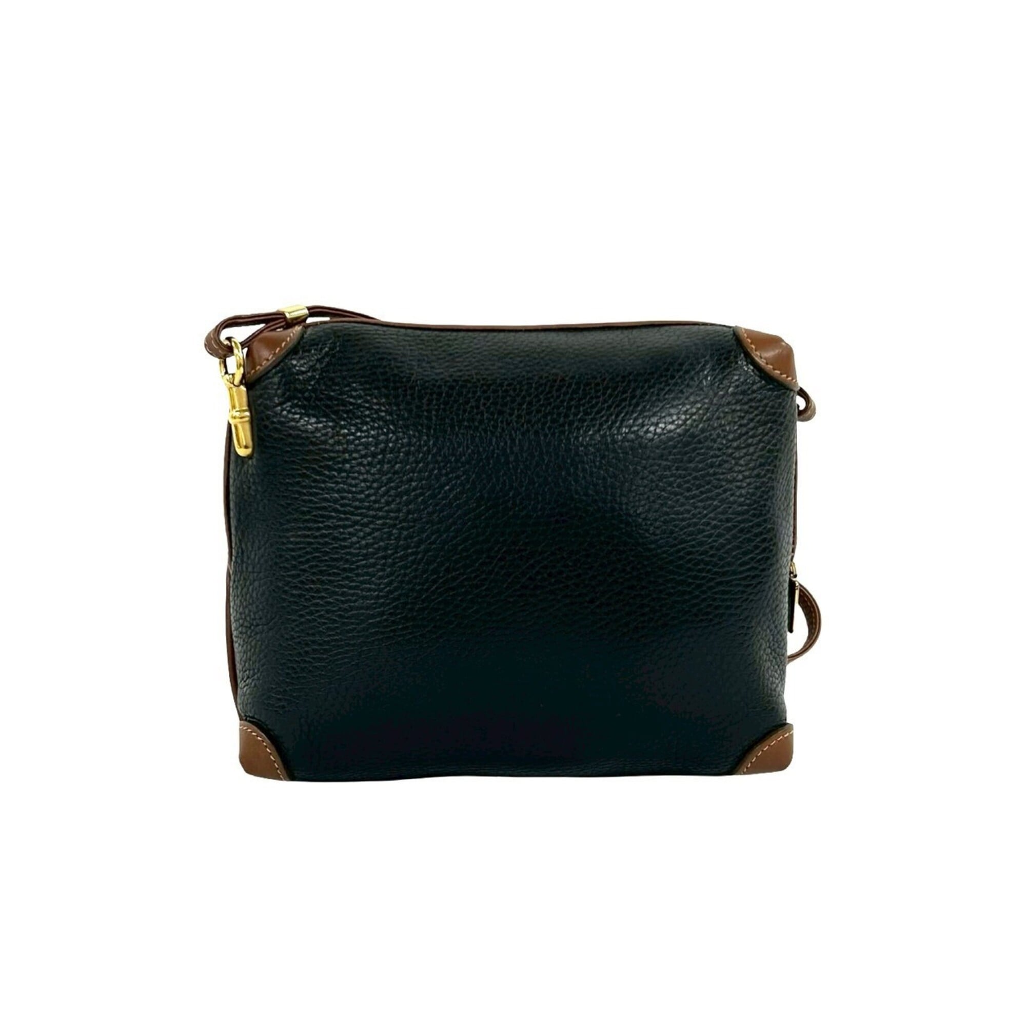 Gucci Black Brown Leather Pochette Shoulder Bag (Pre-Owned)