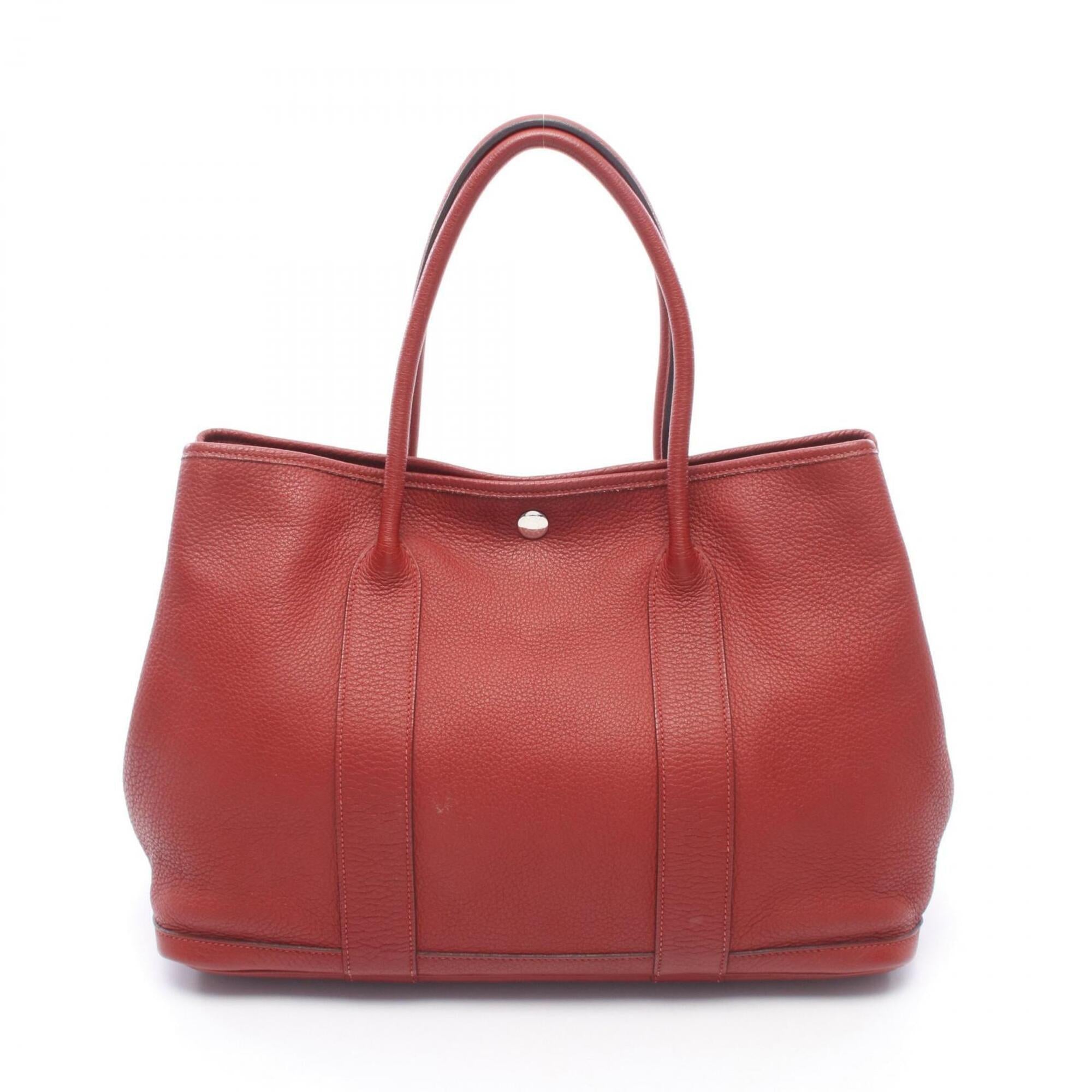 Hermes Red Color Negonda Leather Handbag Tote Bag (Pre-Owned)