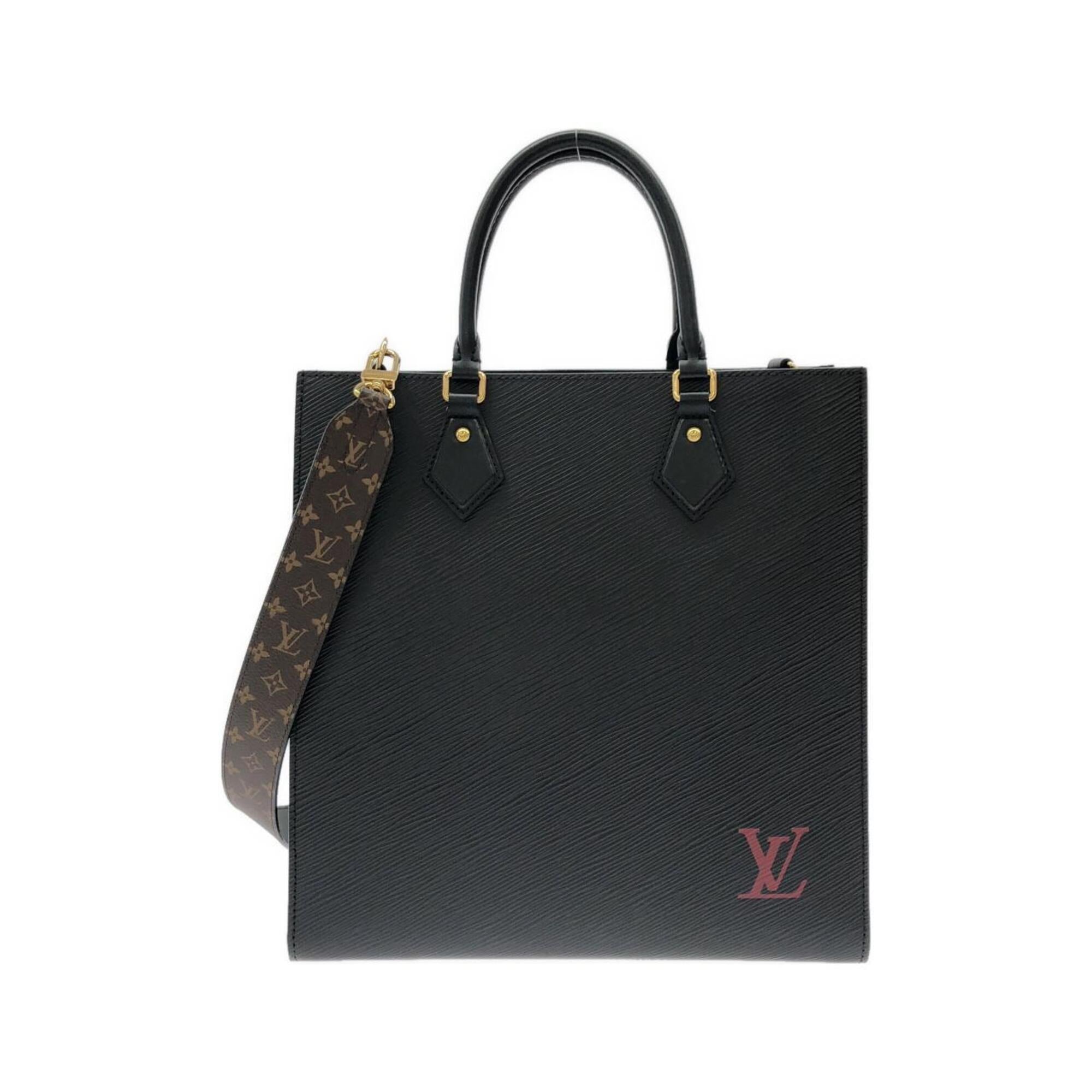 Louis Vuitton Black Leather Handbag (Pre-Owned)