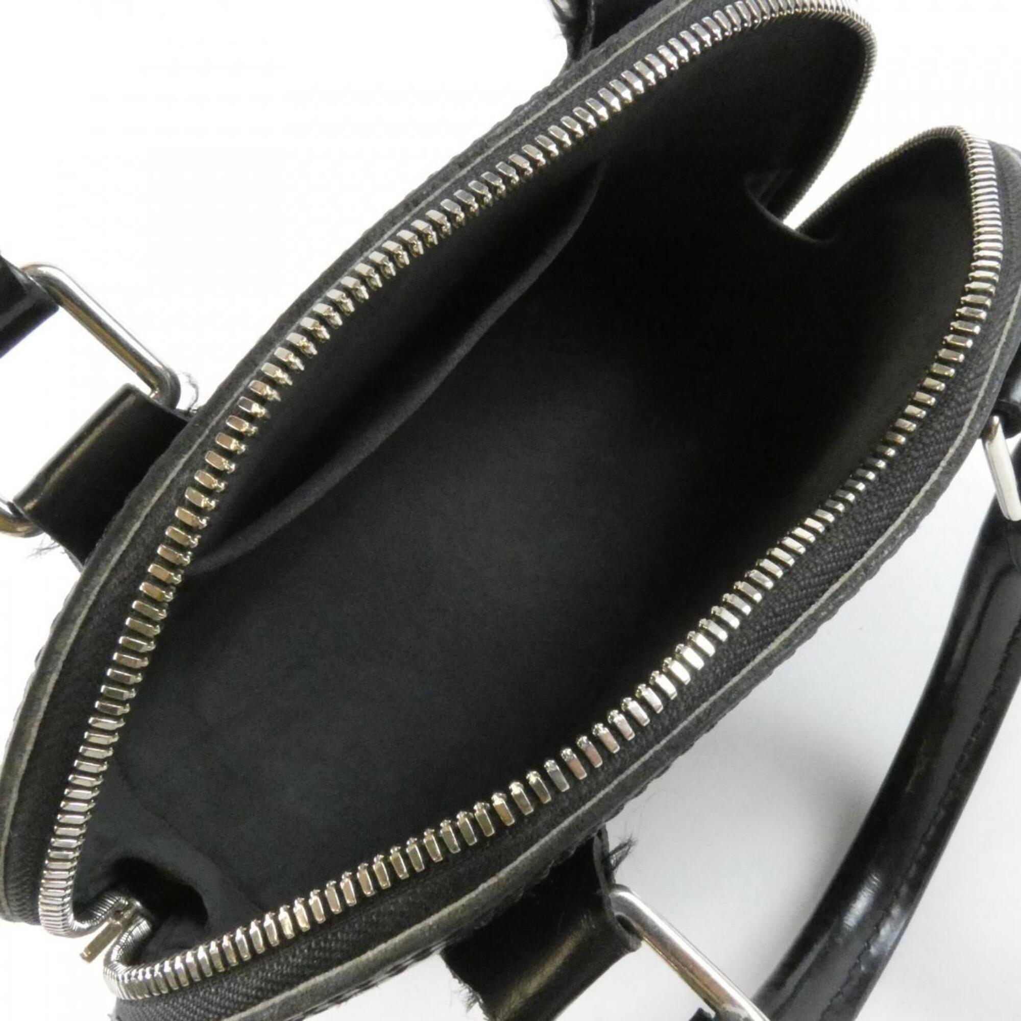 Louis Vuitton Black Leather Handbag (Pre-Owned)