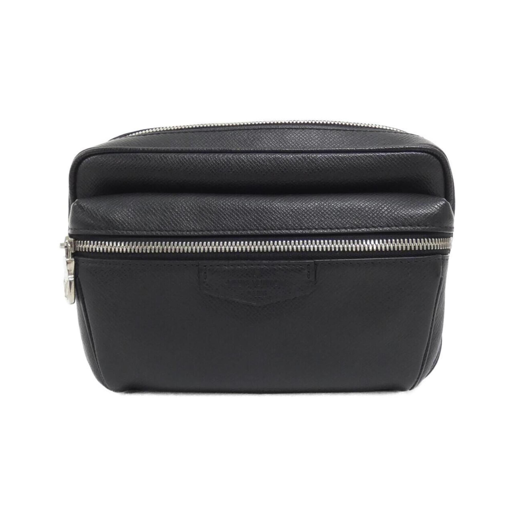 Louis Vuitton Black Leather Shoulder Bag (Pre-Owned)
