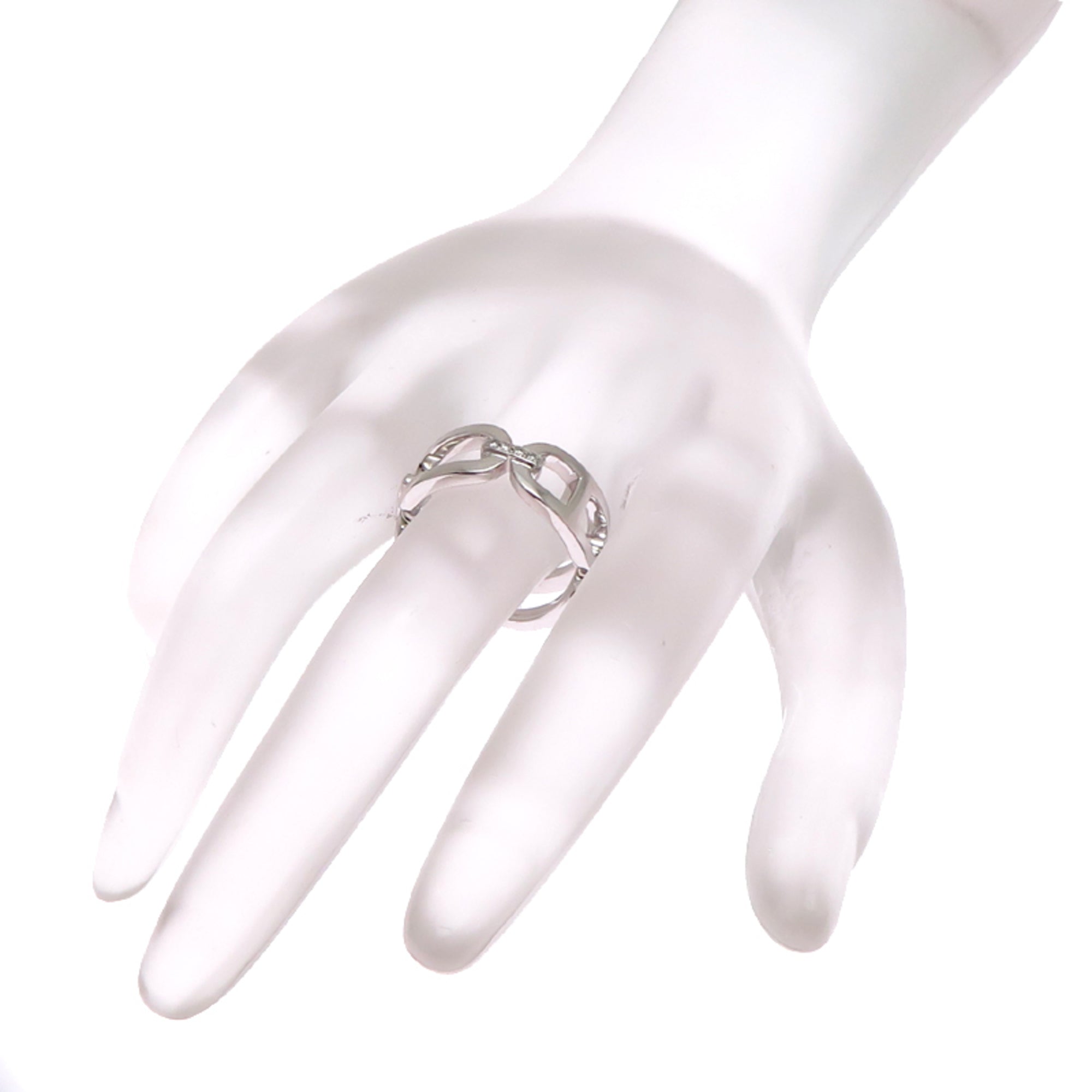Celine White Gold (18K) Band Ring (Pre-Owned)
