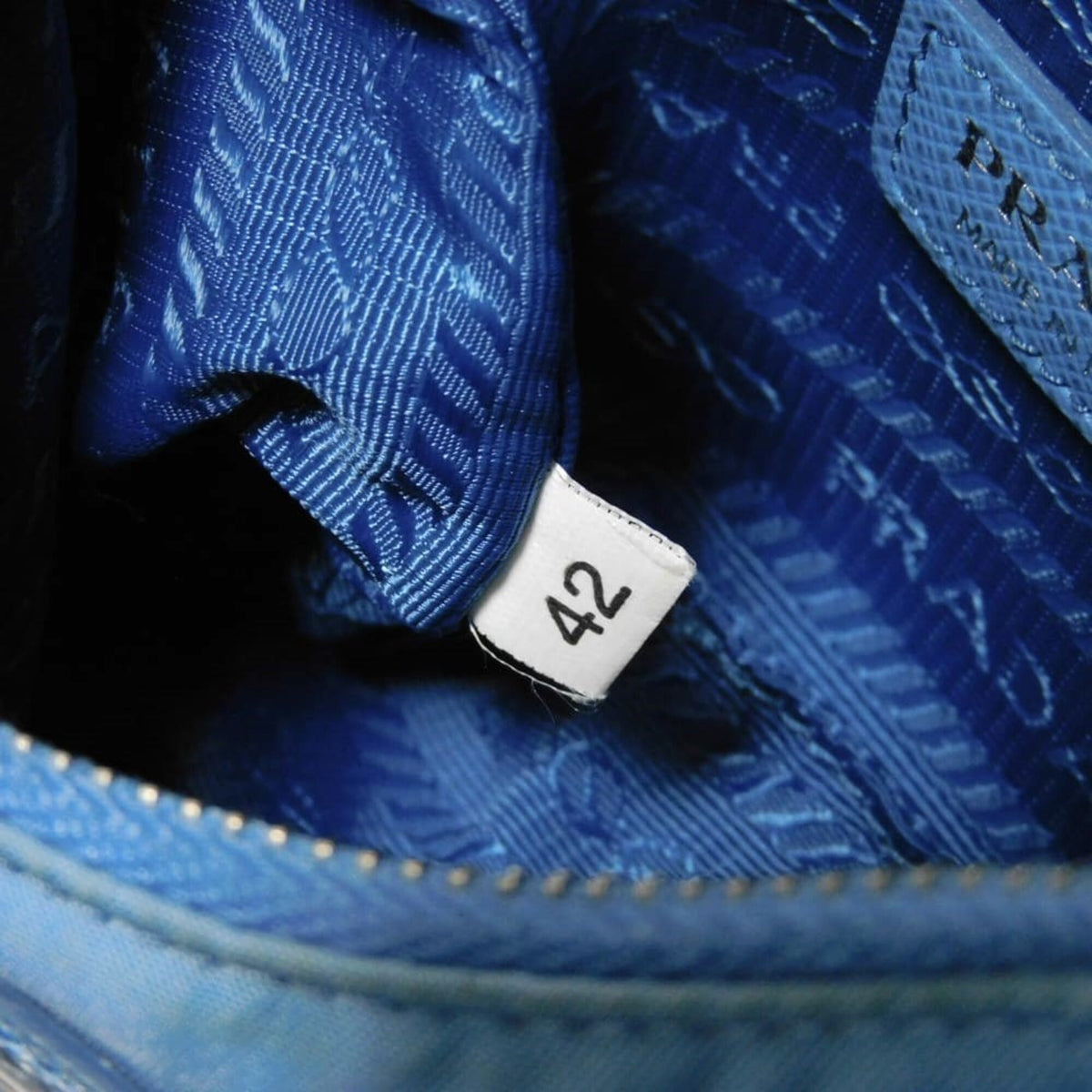 Prada Blue Nylon Pouch Shoulder Bag (Pre-Owned)