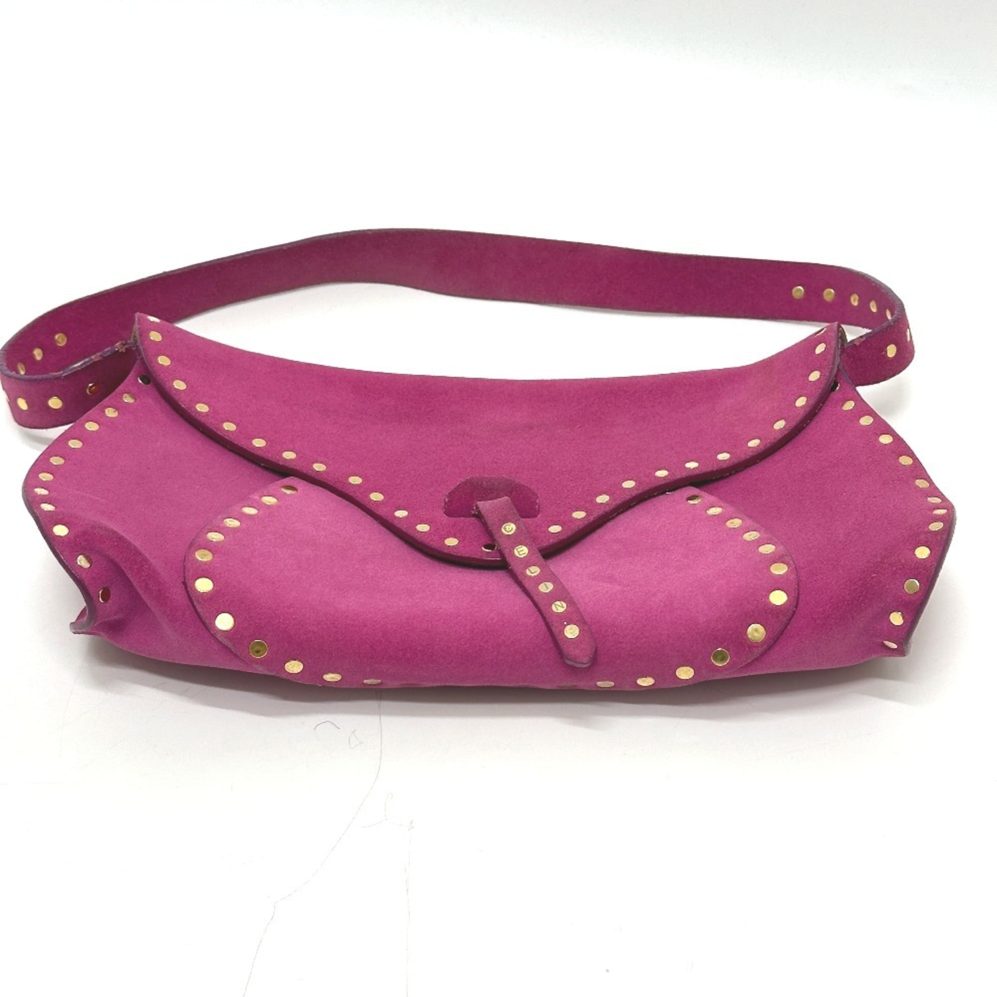 Celine Pink Suede Shoulder Bag (Pre-Owned)
