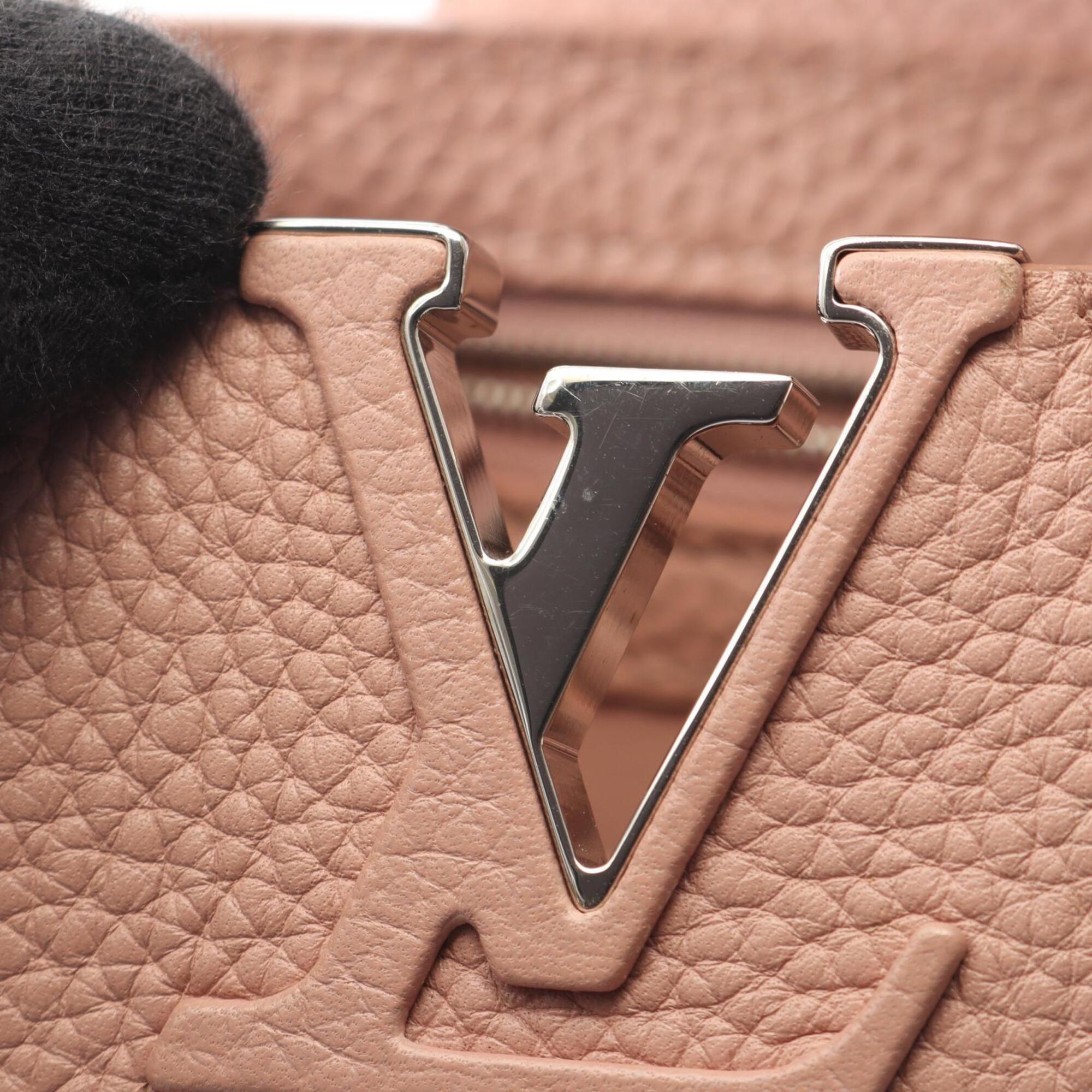 Louis Vuitton Magnolia Pink Leather Handbag (Pre-Owned)
