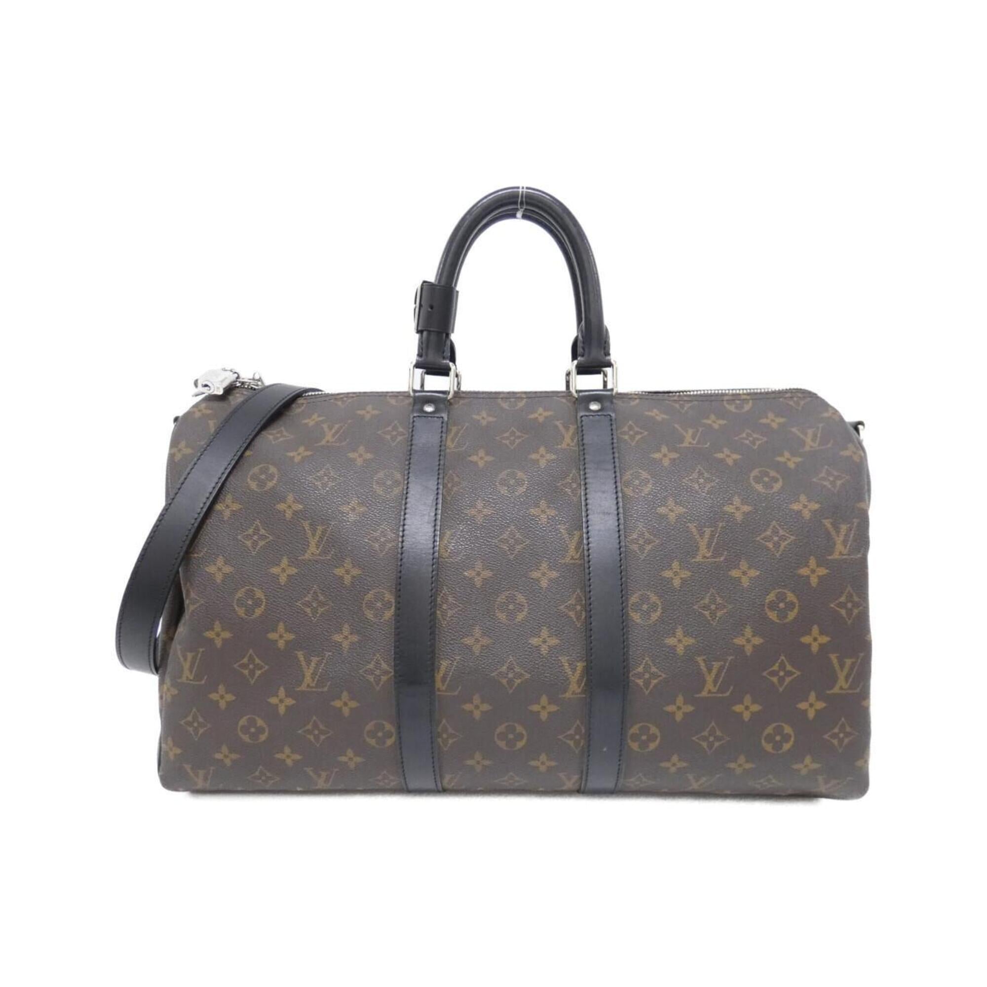 Louis Vuitton Brown Coated Canvas Boston Bag (Pre-Owned)