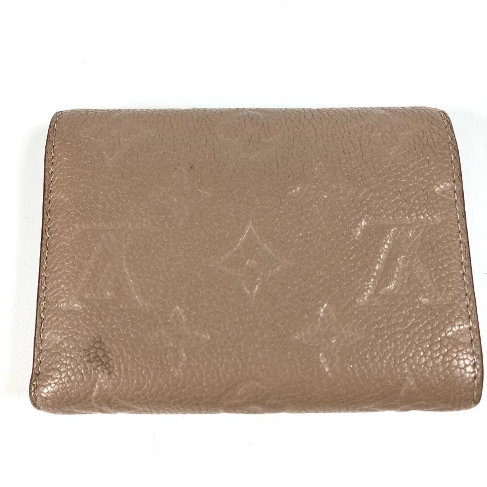 Louis Vuitton Beige Monogram Empreinte Wallet (Tri-Fold) (Pre-Owned)