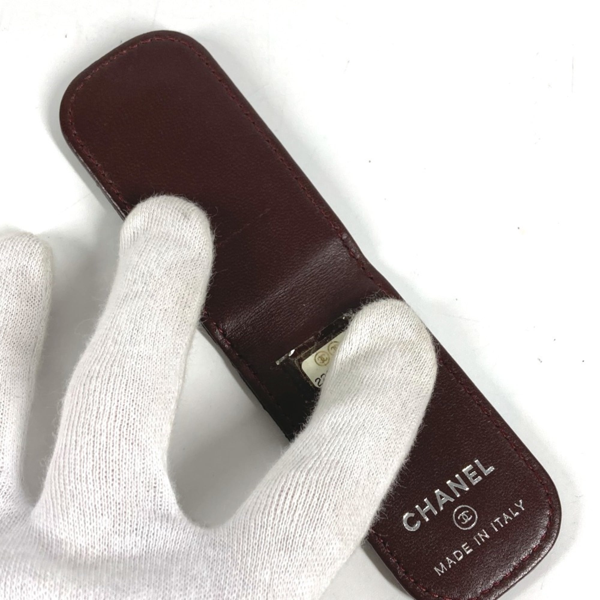 Chanel Black Leather Money Clip (Pre-Owned)