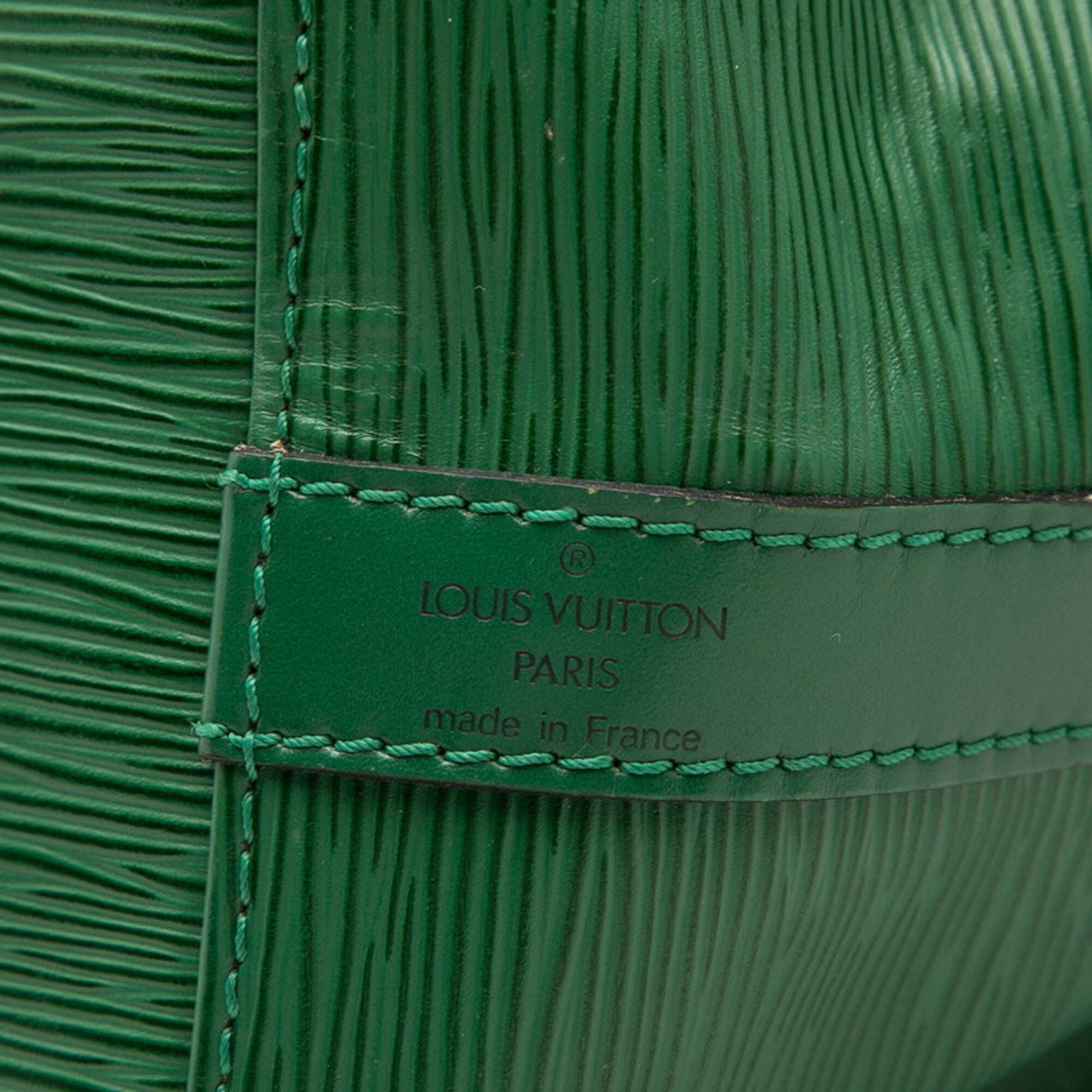 Louis Vuitton Bicolor Green Red Color Leather Shoulder Bag (Pre-Owned)