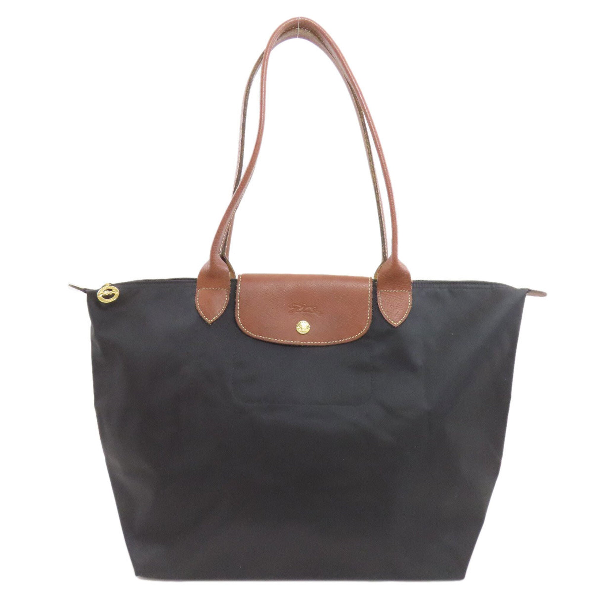 Longchamp Black Nylon Tote Bag (Pre-Owned)