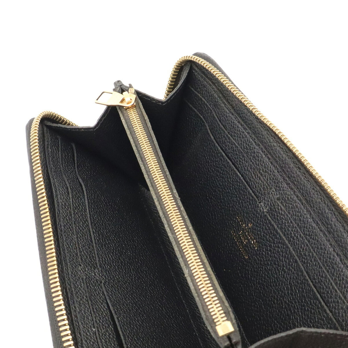 Louis Vuitton Noir Monogram Empreinte Leather Long Wallet (Bi-Fold) (Pre-Owned)