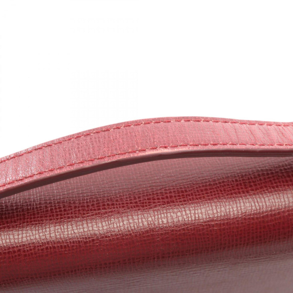 Bottega Veneta Bordeaux Leather Handbag Shoulder Bag (Pre-Owned)