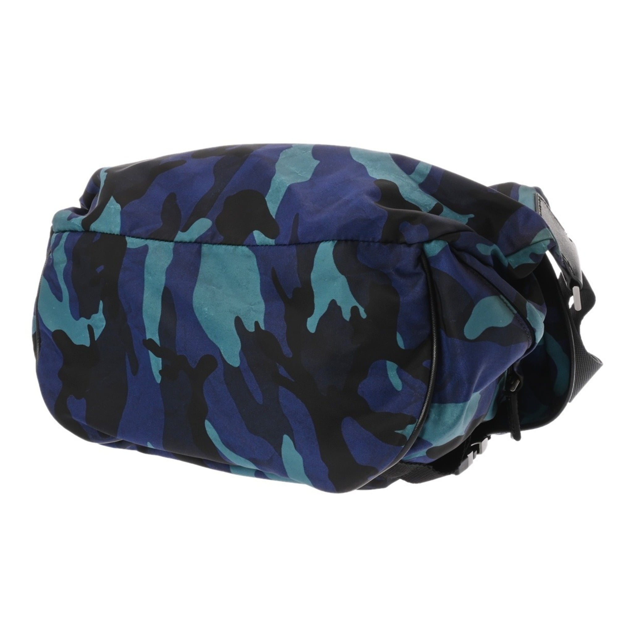 Prada Blue Nylon Shoulder Bag (Pre-Owned)