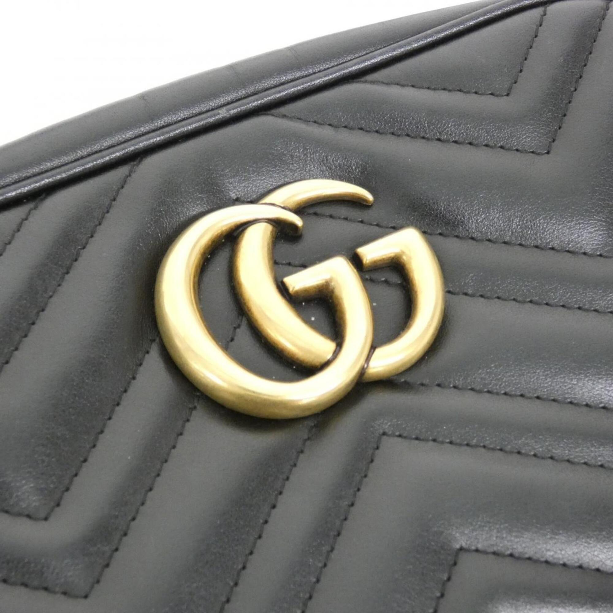 Gucci Black Leather Shoulder Bag (Pre-Owned)