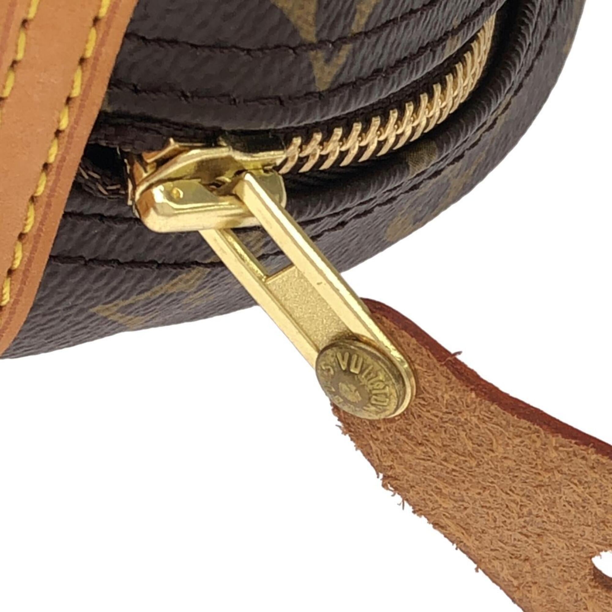 Louis Vuitton Monogram Marron Coated Canvas Shoulder Bag (Pre-Owned)