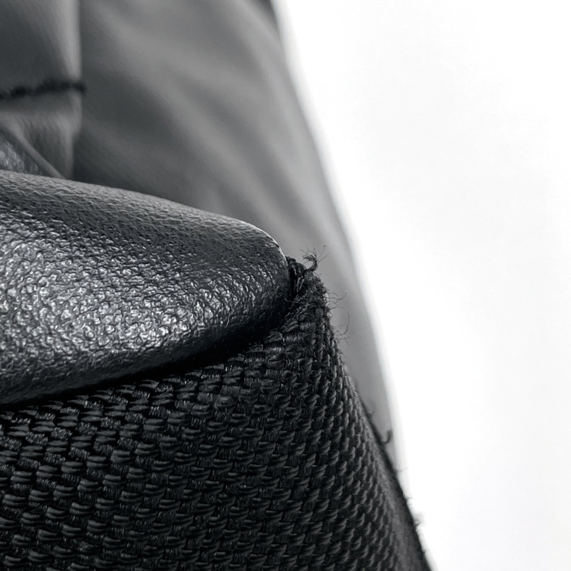 Chanel Black Coated Canvas Leather Tote Bag (Pre-Owned)