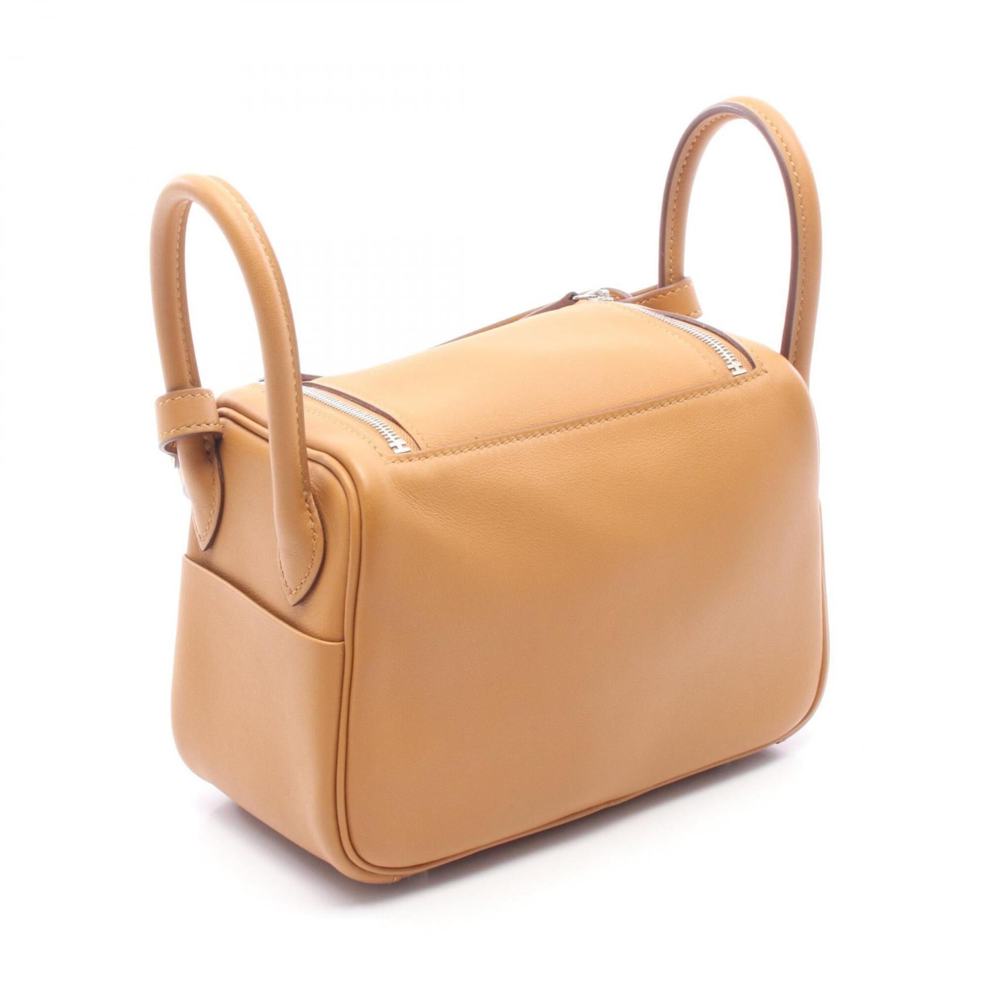 Hermes Brown Camel Swift Leather Handbag Shoulder Bag (Pre-Owned)