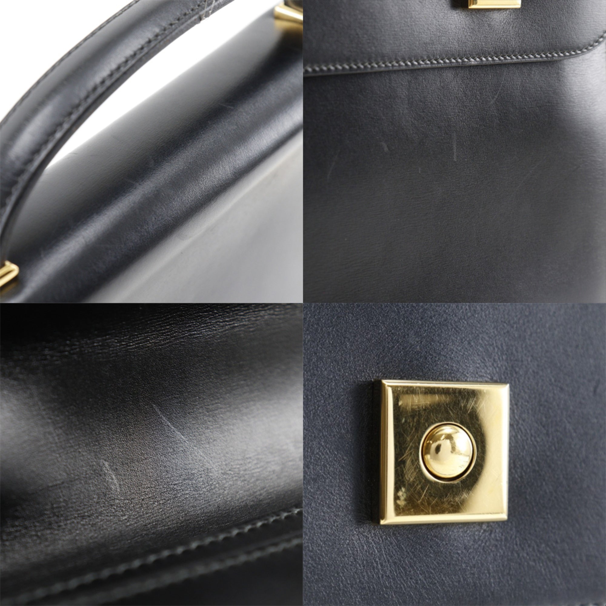 Hermes Black Leather Briefcase (Pre-Owned)