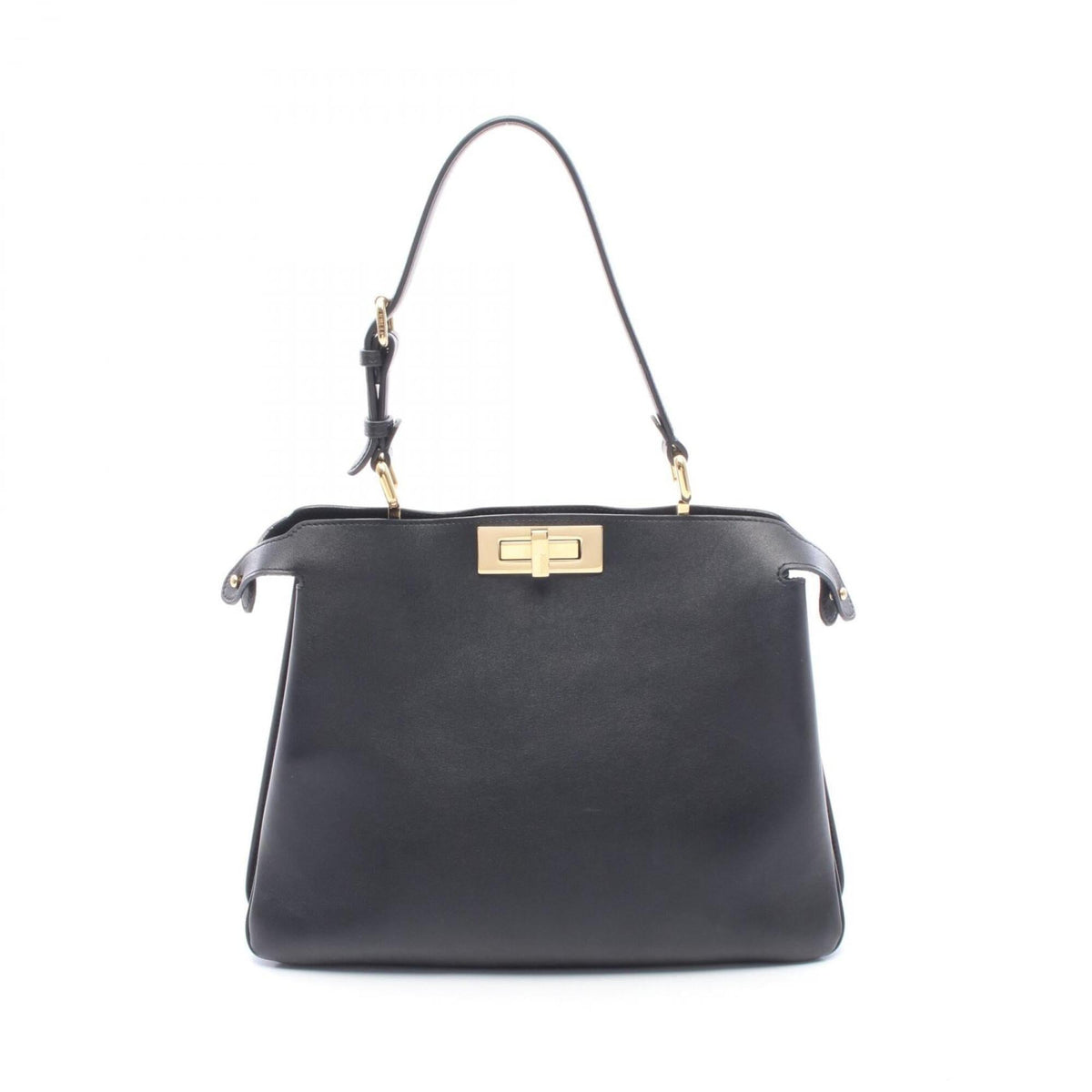 Fendi Black Leather Handbag (Pre-Owned)