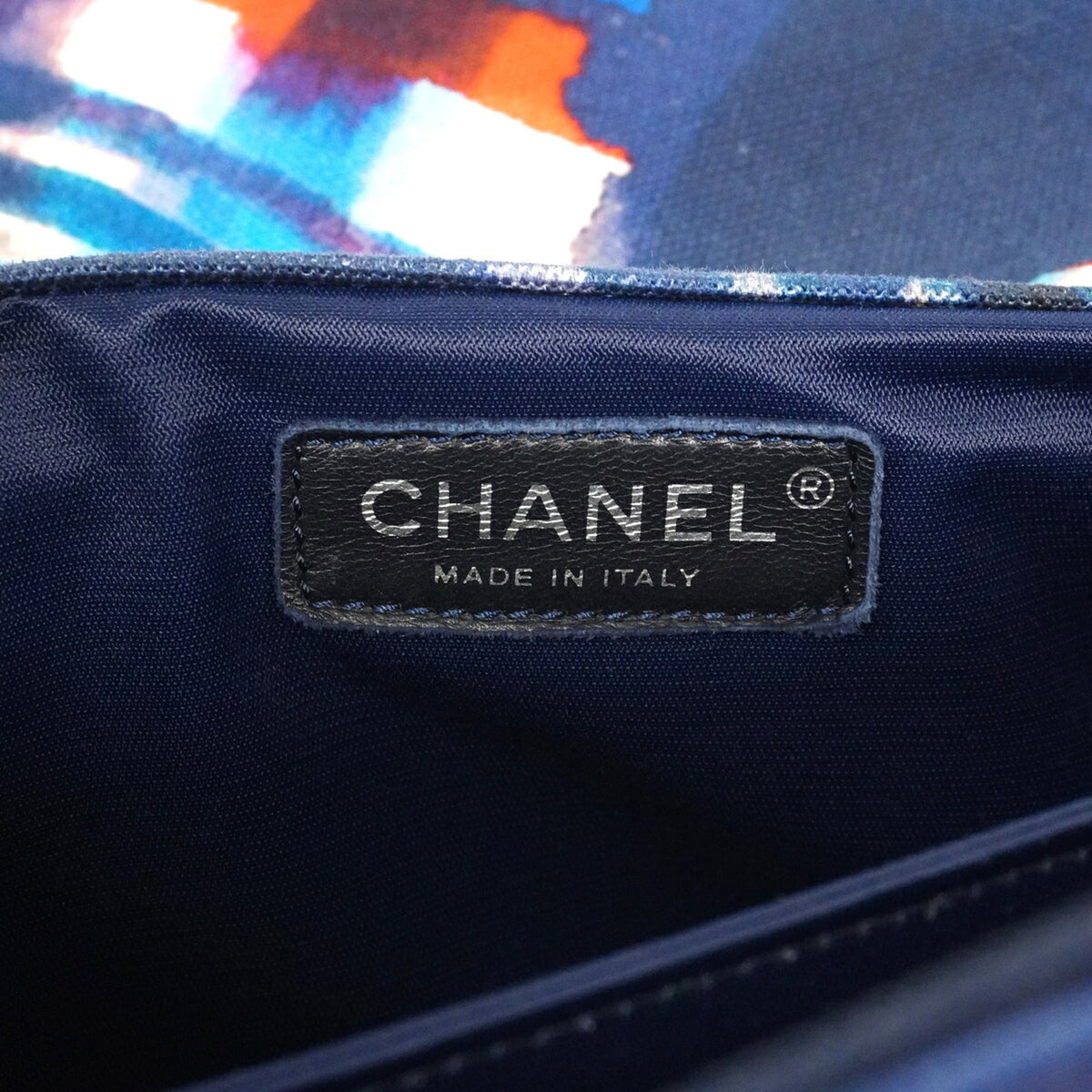 Chanel Blue Canvas Shoulder Bag (Pre-Owned)