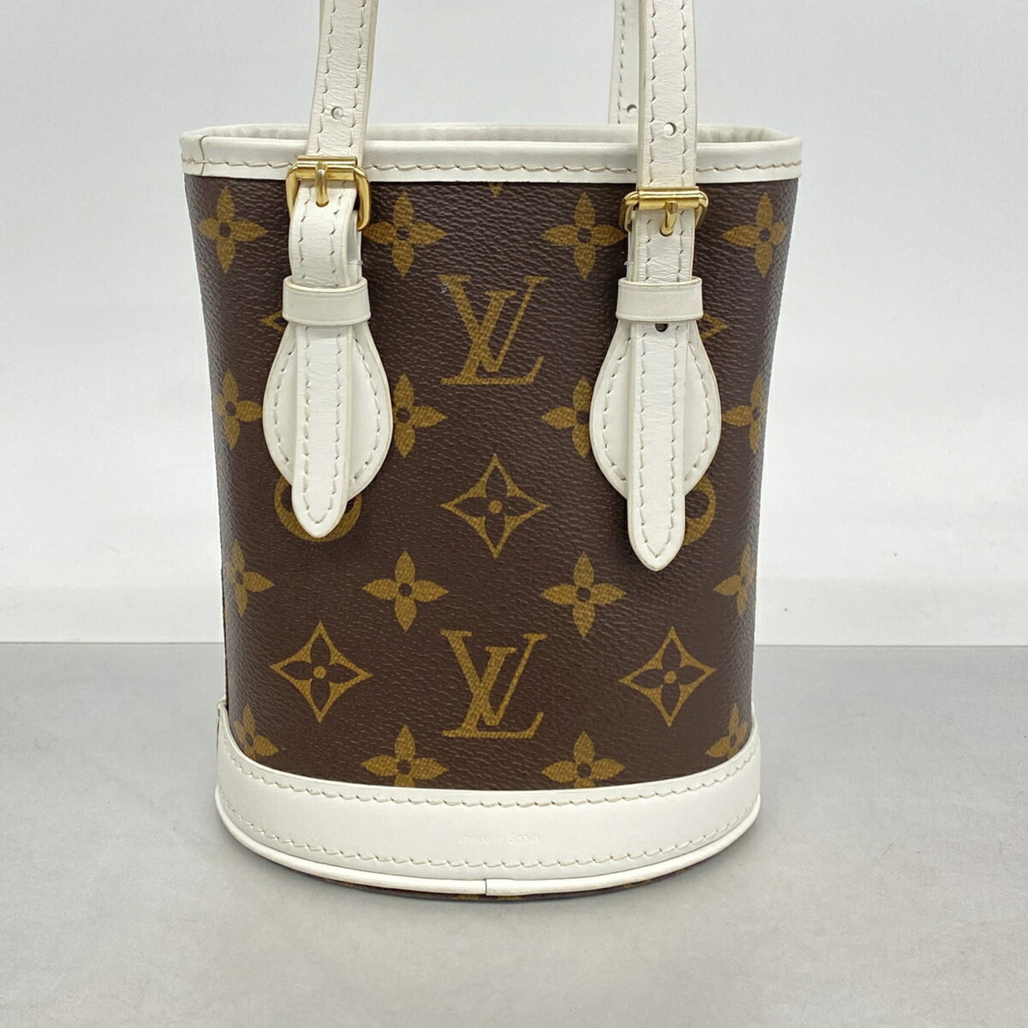 Louis Vuitton Brown White Handbag (Pre-Owned)