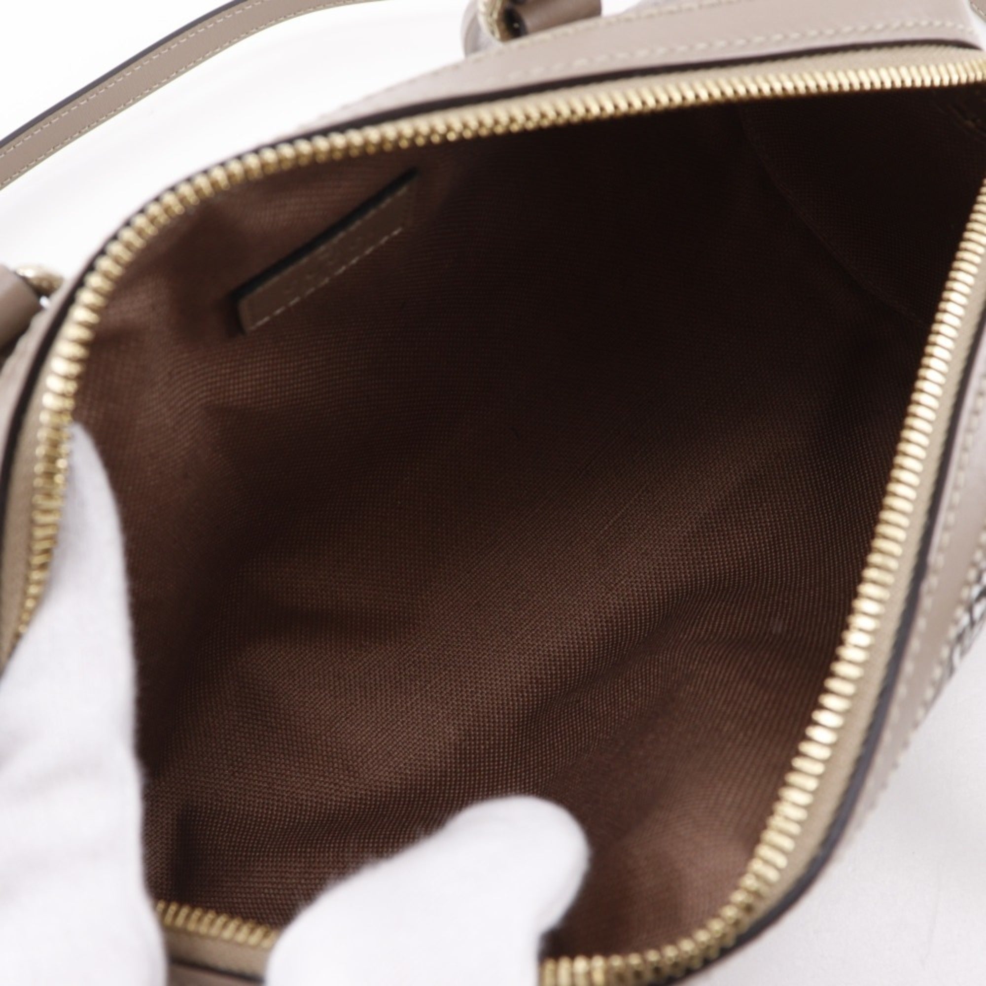 Gucci Brown Pvc Leather Handbag (Pre-Owned)