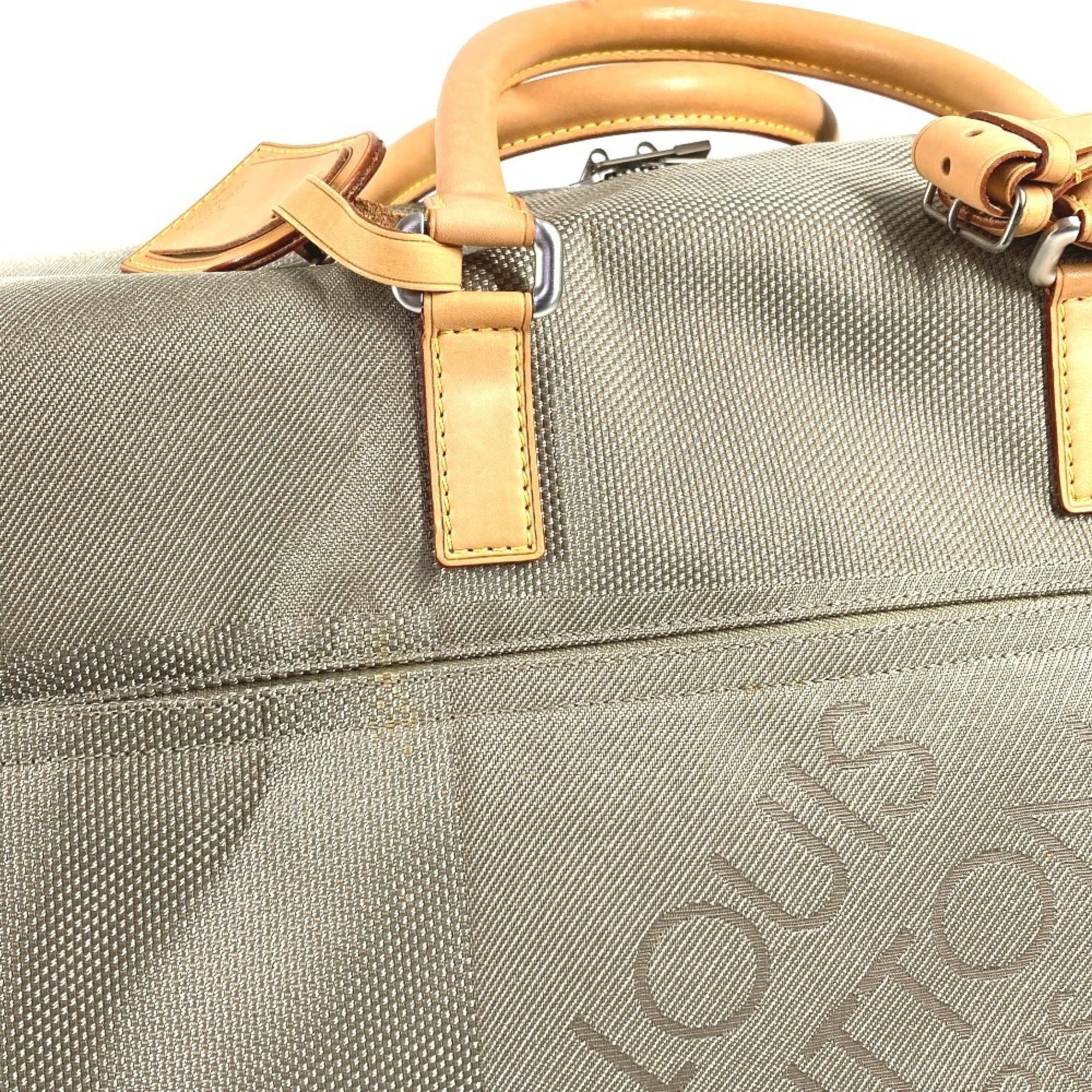 Louis Vuitton Beige Sable Damier Geant Canvas Boston Bag Shoulder Bag (Pre-Owned)
