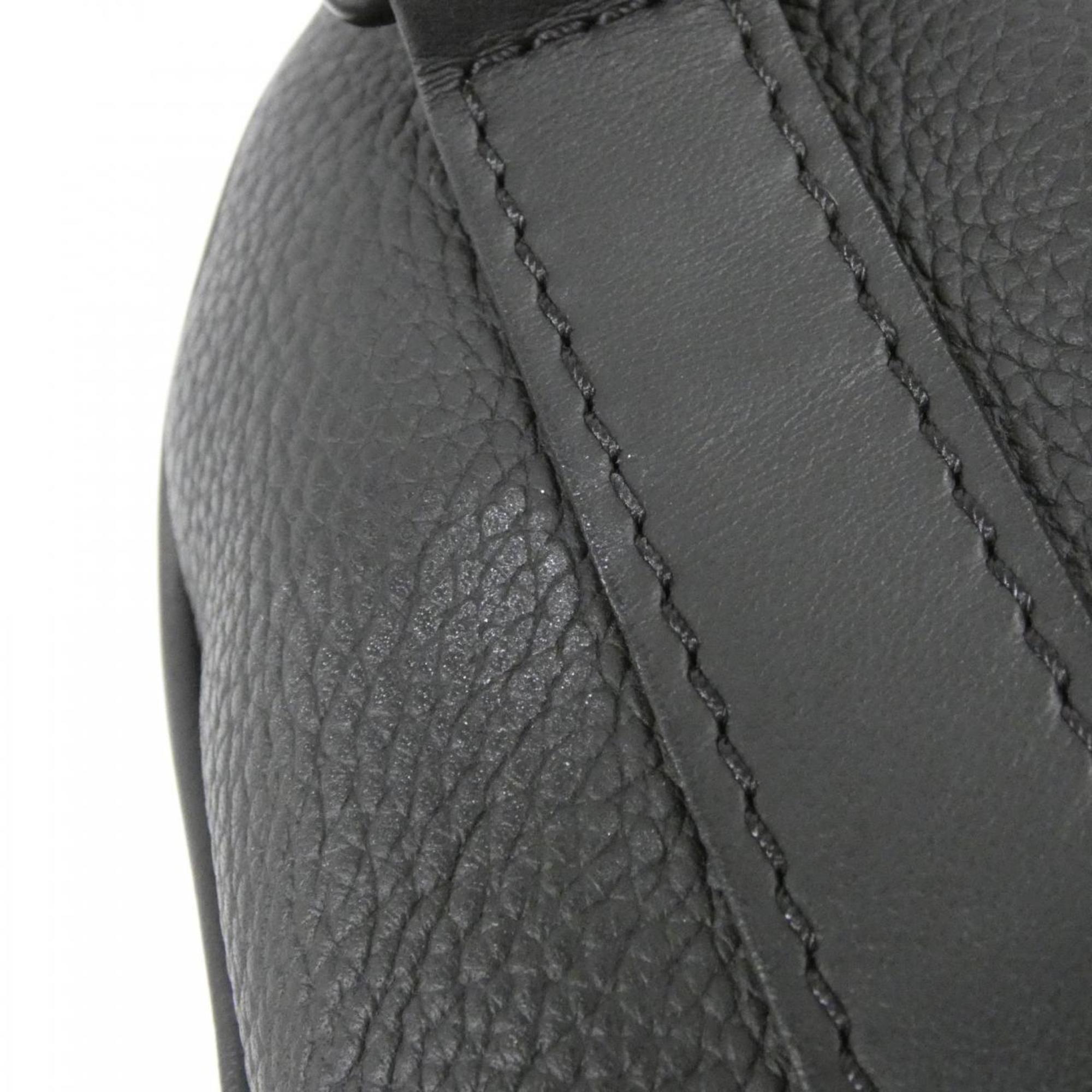 Louis Vuitton Black Leather Boston Bag (Pre-Owned)