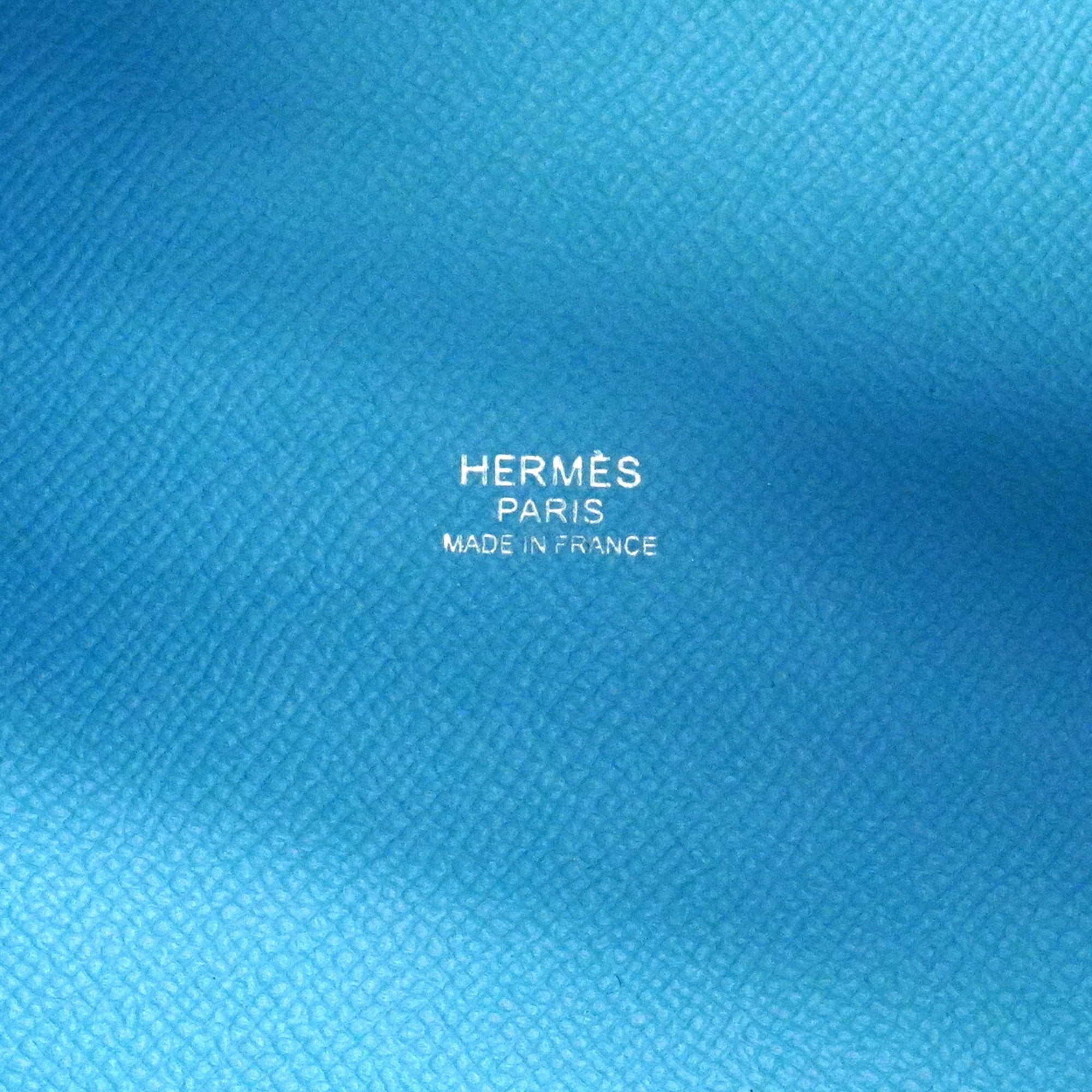 Hermes Blue Epsom Leather Handbag (Pre-Owned)